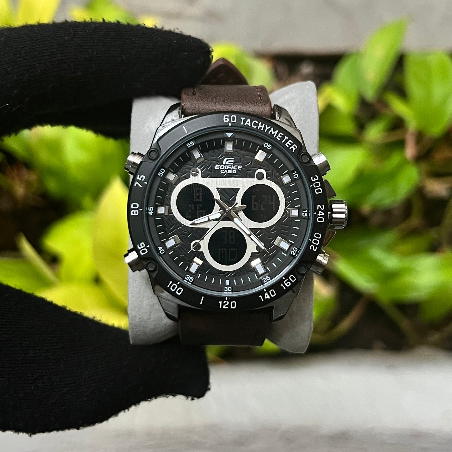 CASIO EDIFICE DOBLRE HORA PARA HOMBRE REF MN2