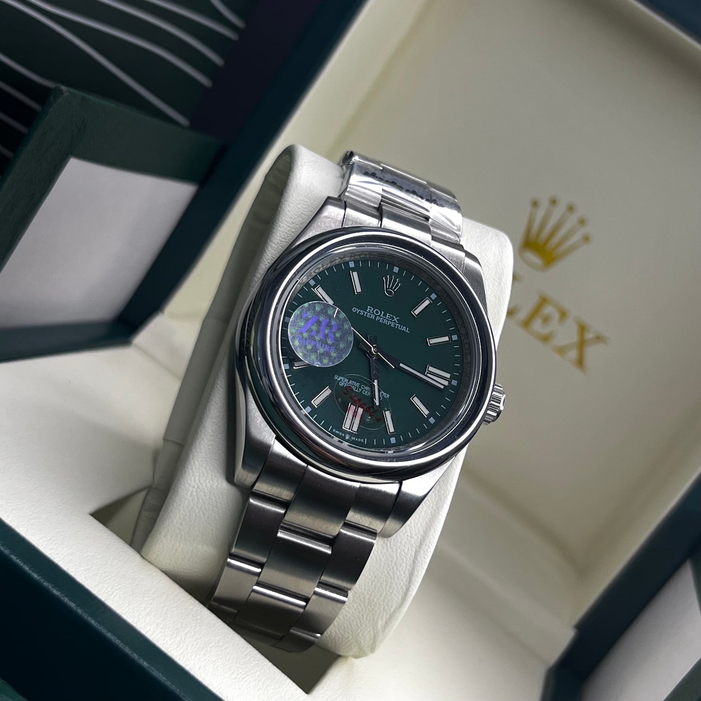 RLX OYSTER PERPETUAL 1.1 AUTOMÁTICO PARA HOMBRE REF FOREST GREEN
