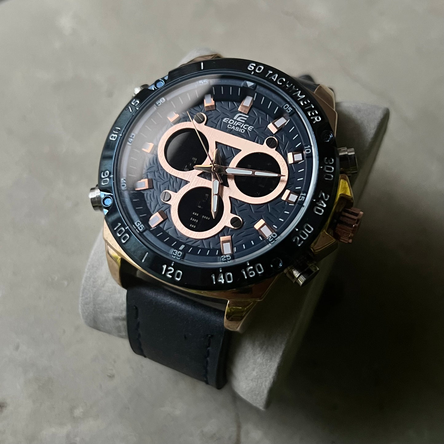CASIO EDIFICE DOBLRE HORA PARA HOMBRE REF ACA