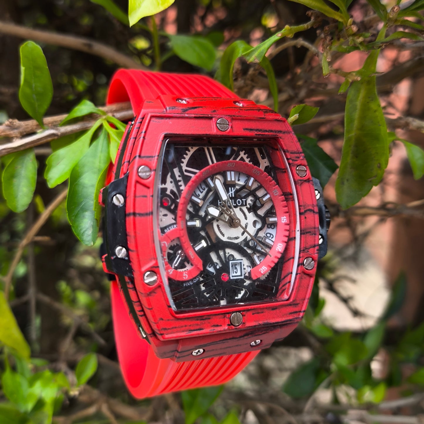 HUBLOT ESQUELETO PARA HOMBRE REF-ROJF