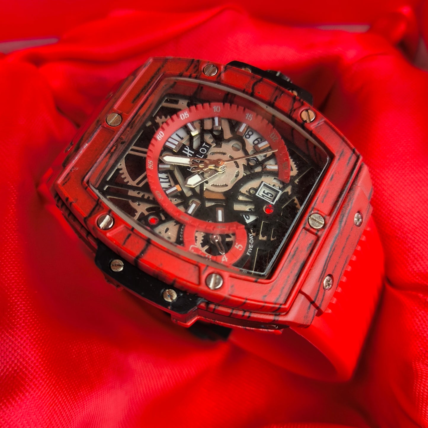 HUBLOT ESQUELETO PARA HOMBRE REF-ROJF