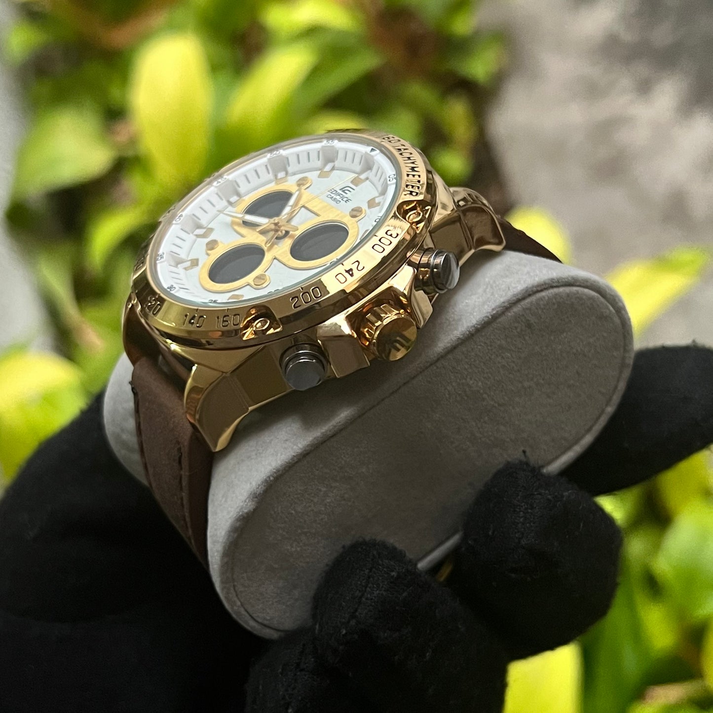 CASIO EDIFICE DOBLRE HORA PARA HOMBRE REF CDB