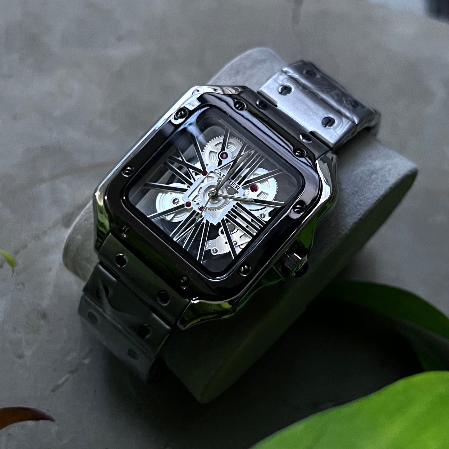 CARTIER SANTOS SKELETON PARA HOMBRE REF-PBP