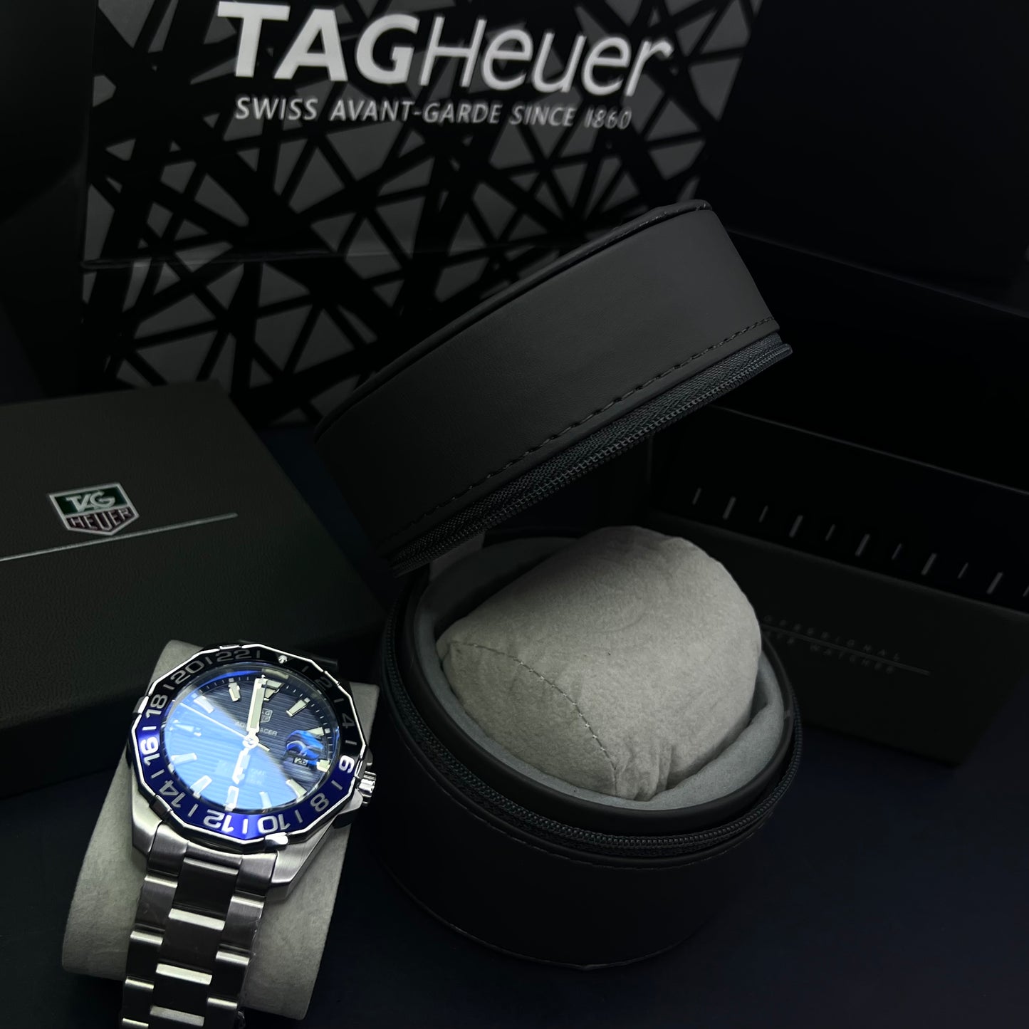 TAG HEUER AQUARACER GMT 1.1 PARA HOMBRE REF- BATMAN