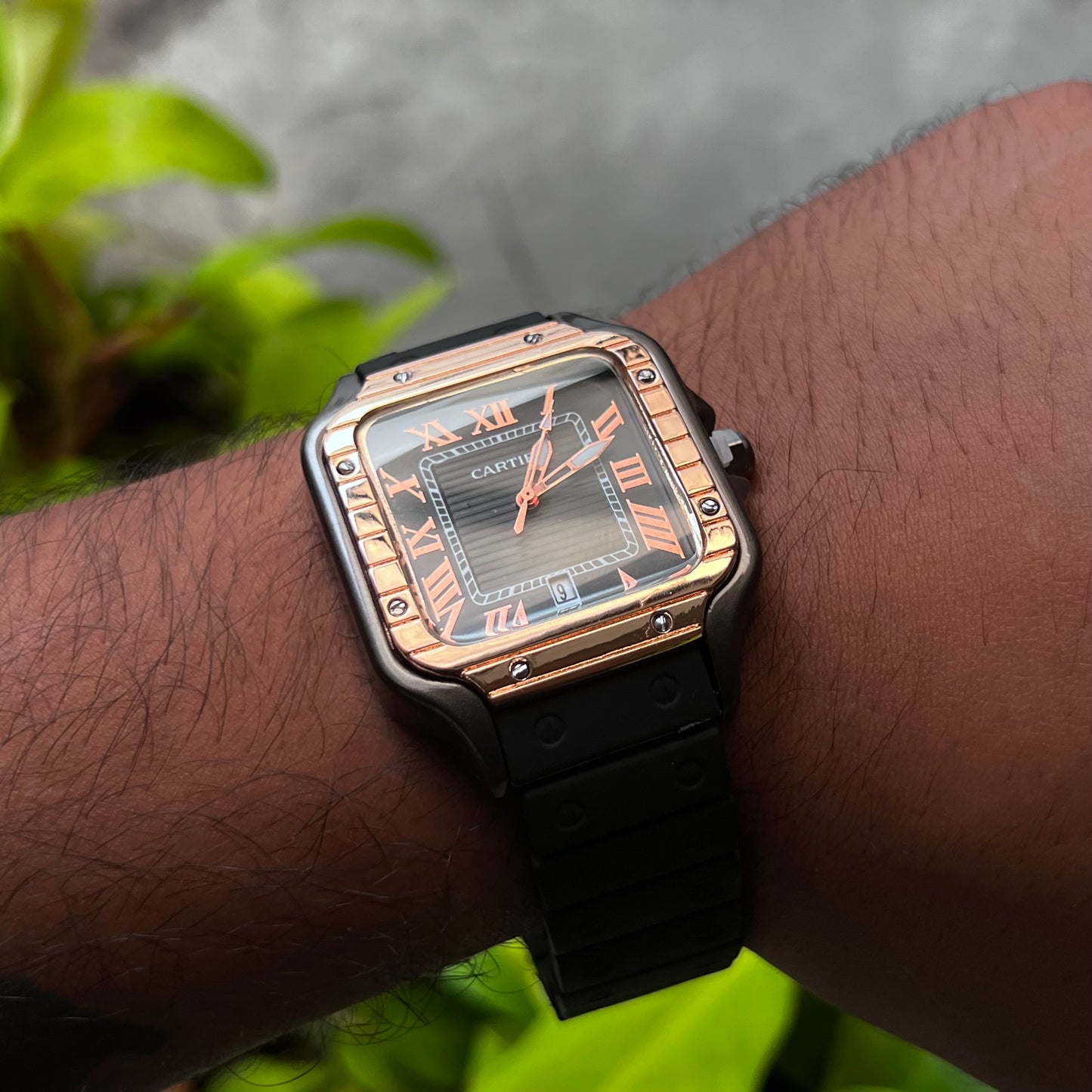 CARTIER SANTOS EN SILICONA PARA HOMBRE REF-NRN