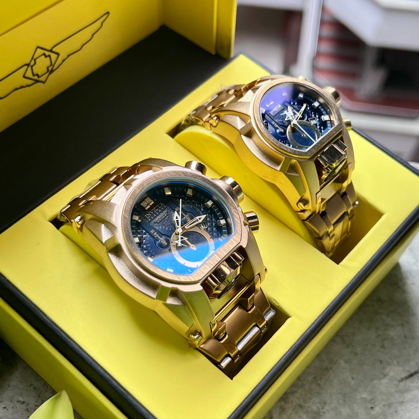INVICTA BOLT ACERO PAREJA REF-DA
