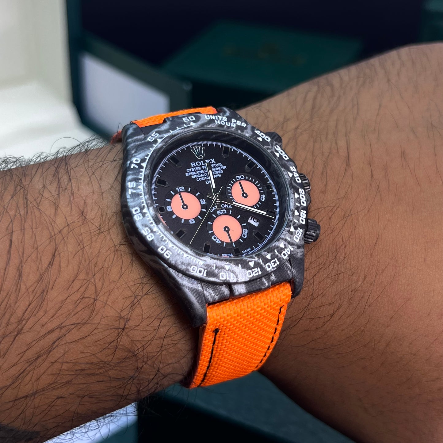 RLX DAYTONA CARBÓN DE LONA PARA HOMBRE REF-ON