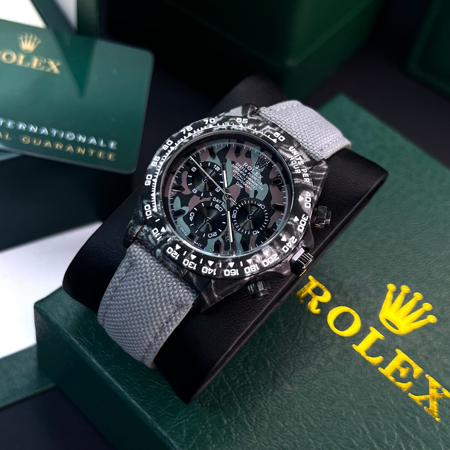 RLX DAYTONA CARBÓN DE LONA PARA HOMBRE REF-GN