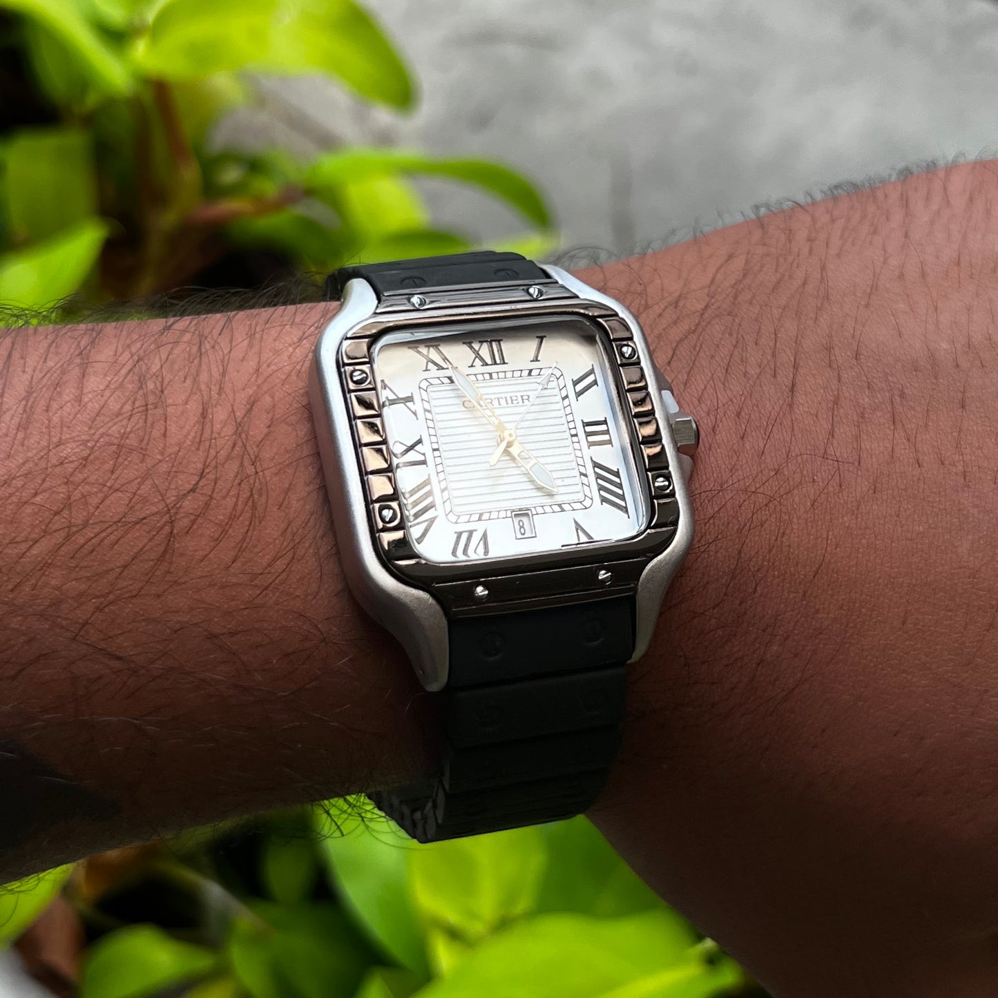 CARTIER SANTOS EN SILICONA PARA HOMBRE REF-NBN