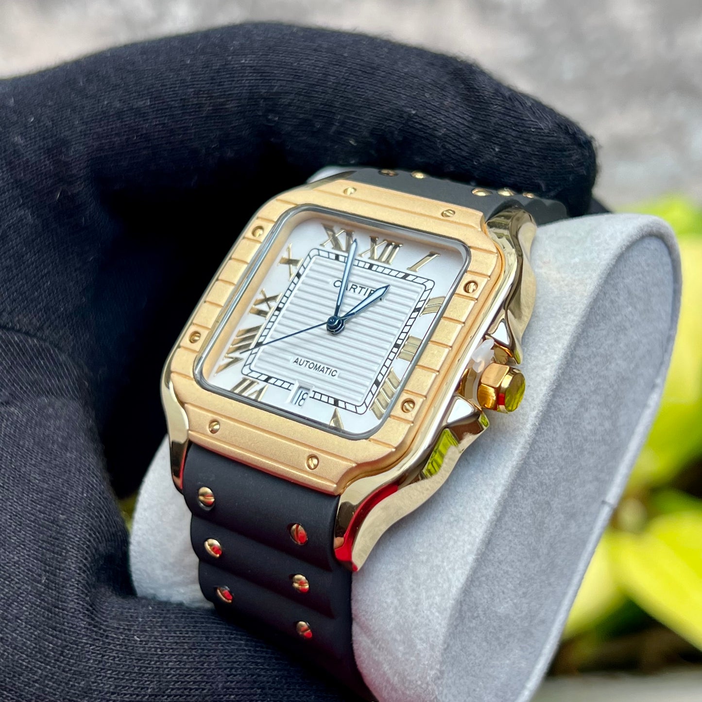 CARTIER DO´SANTOS PARA HOMBRE REF-GOMA N-DB