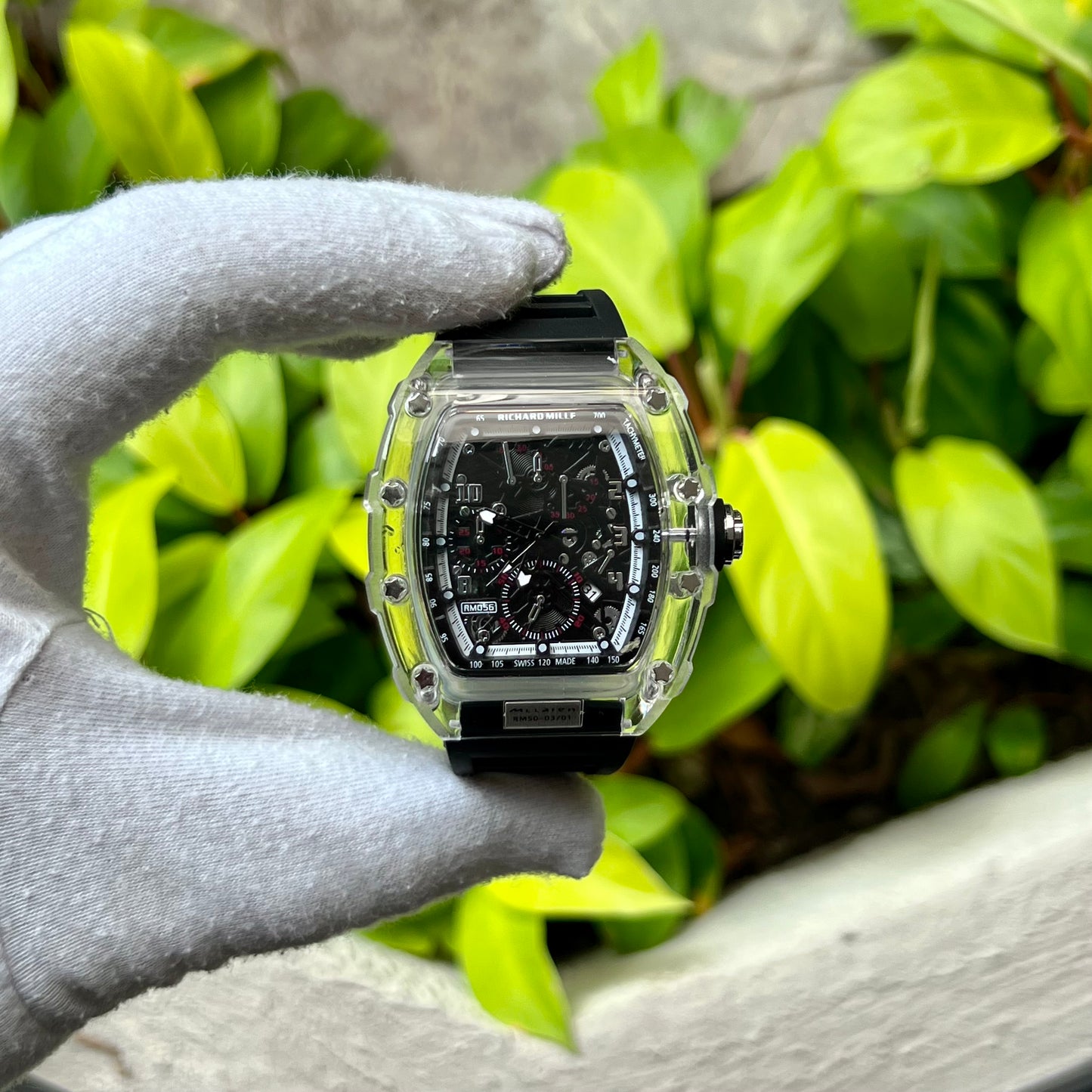 RICHARD MILLE MC CLAREN TRANSPARENTE PARA HOMBRE REF-N