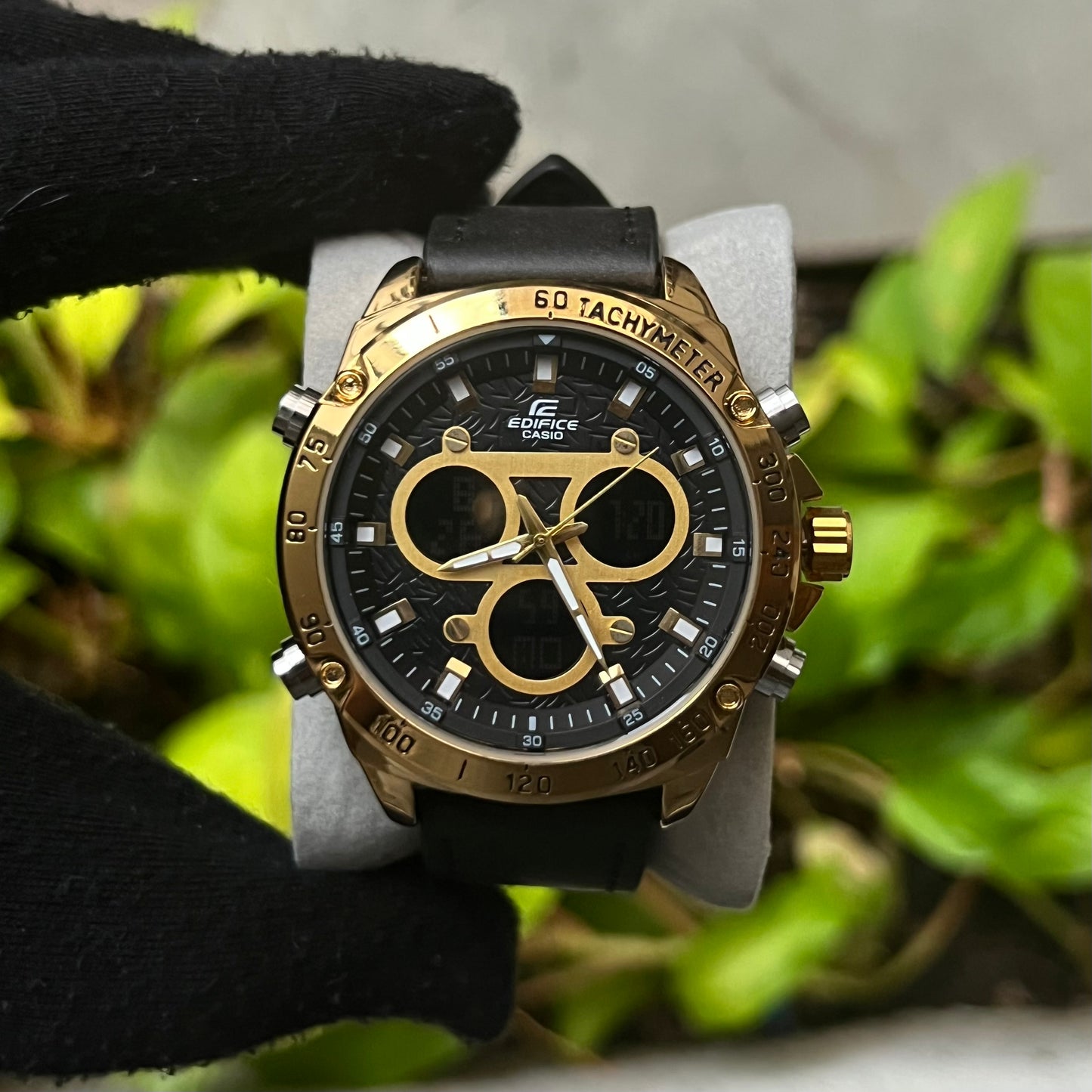 CASIO EDIFICE DOBLRE HORA PARA HOMBRE REF NDN