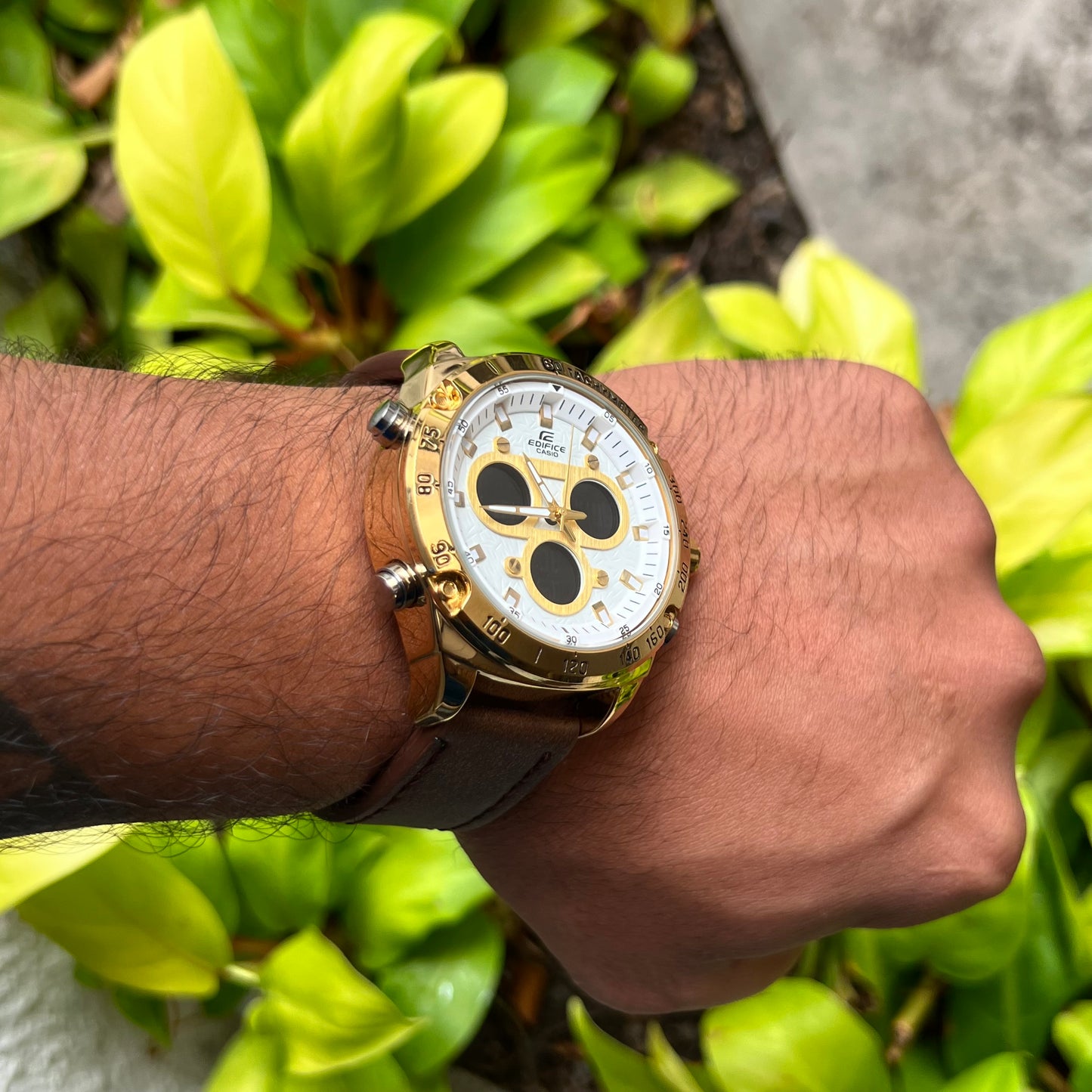 CASIO EDIFICE DOBLRE HORA PARA HOMBRE REF CDB