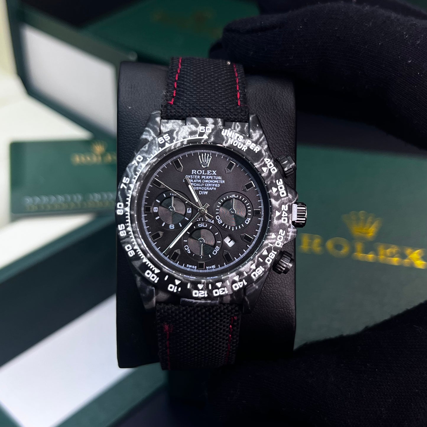 RLX DAYTONA CARBÓN DE LONA PARA HOMBRE REF-NRN