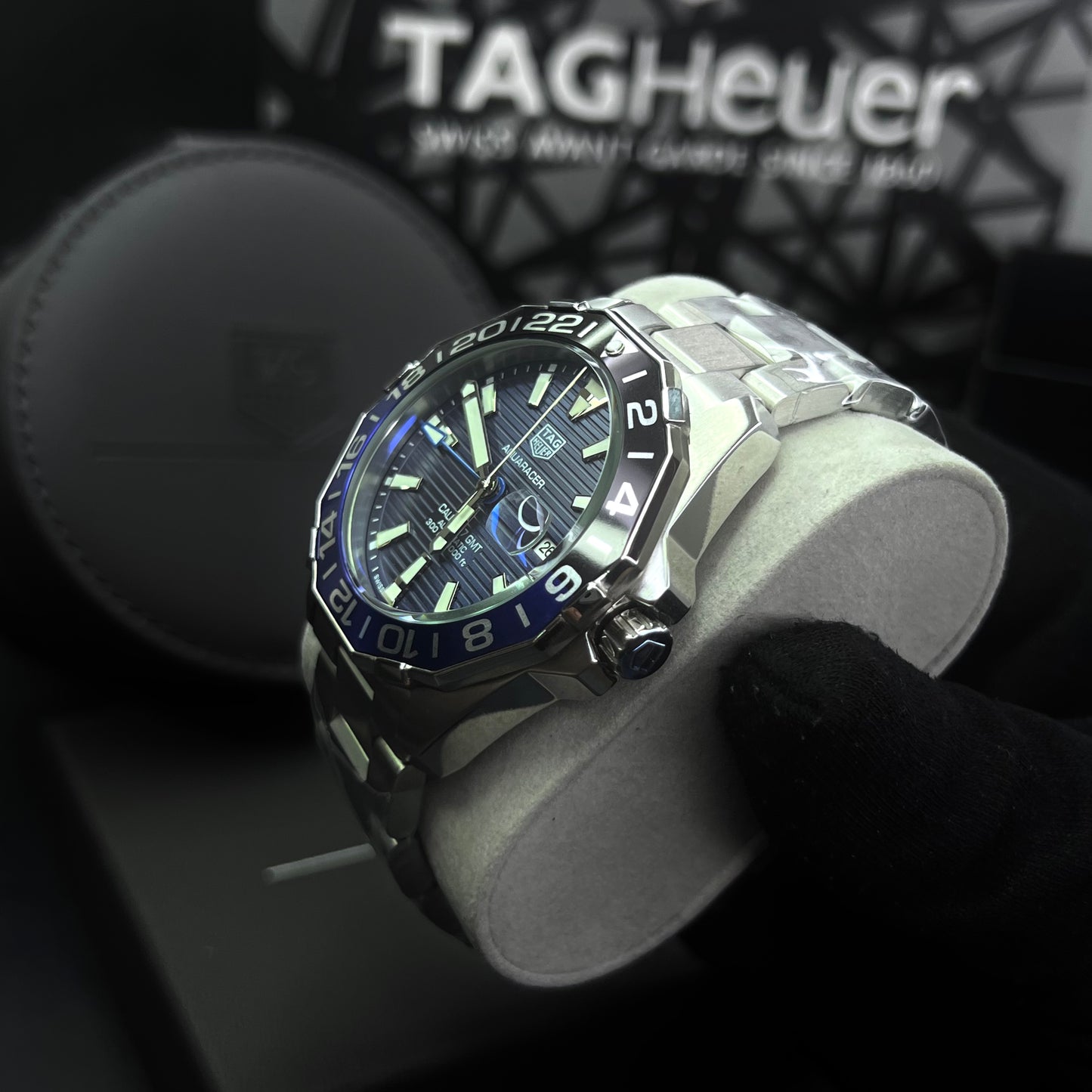 TAG HEUER AQUARACER GMT 1.1 PARA HOMBRE REF- BATMAN