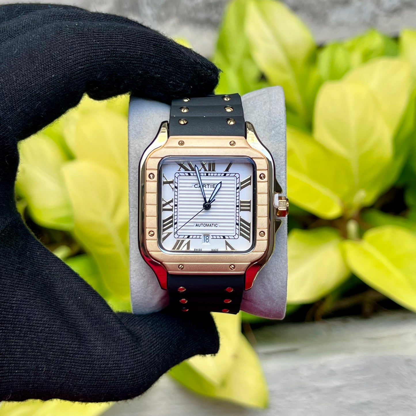 CARTIER DO´SANTOS PARA HOMBRE REF-GOMA N-DB