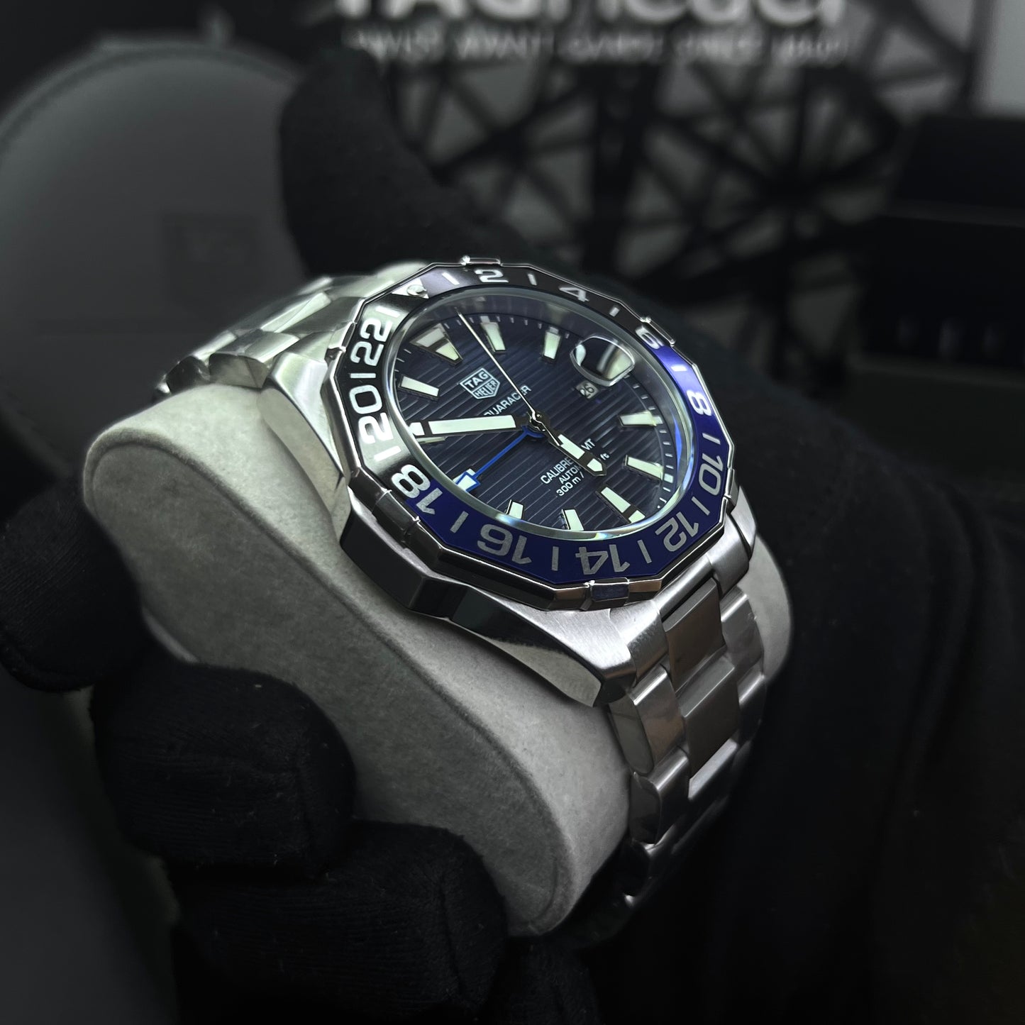 TAG HEUER AQUARACER GMT 1.1 PARA HOMBRE REF- BATMAN
