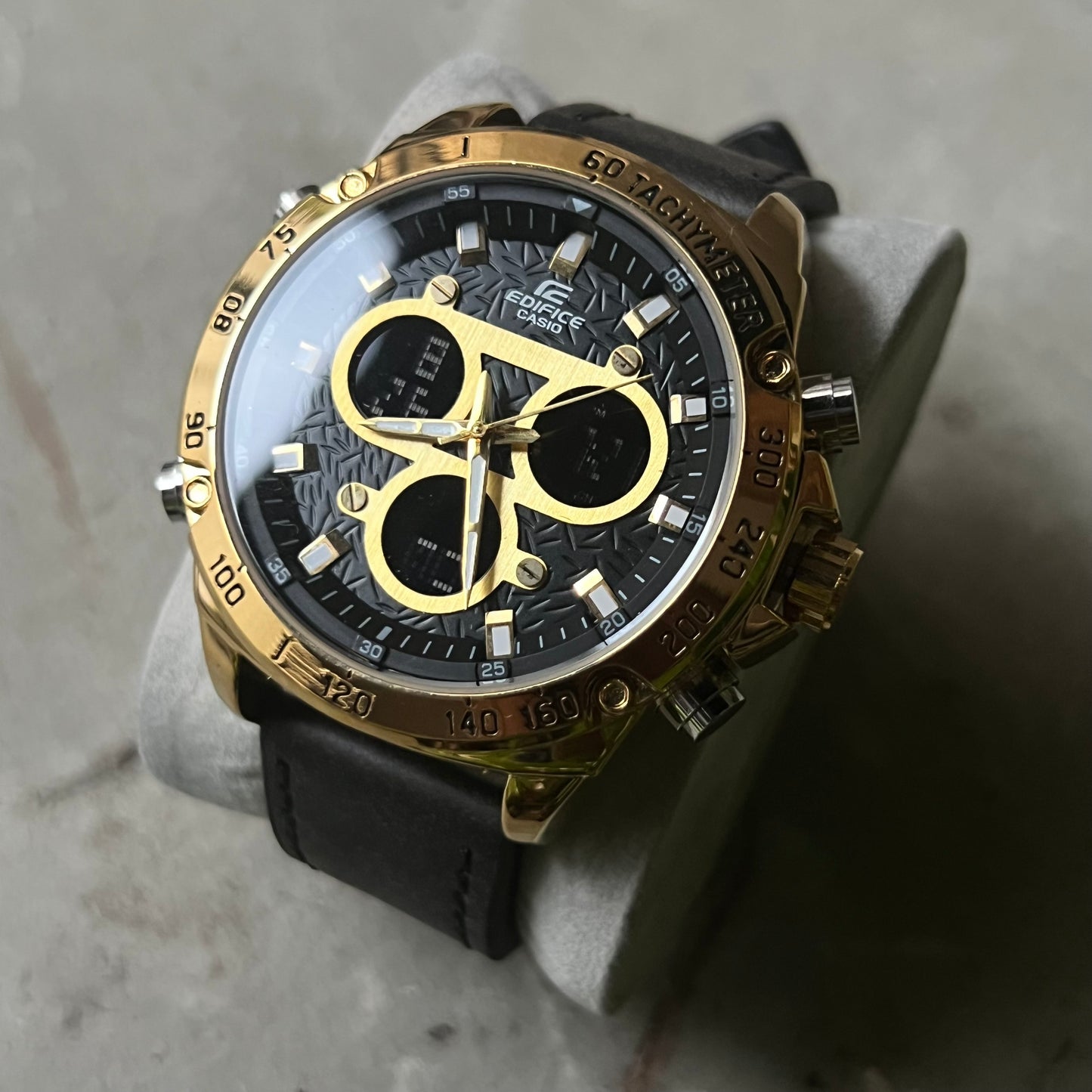 CASIO EDIFICE DOBLRE HORA PARA HOMBRE REF NDN