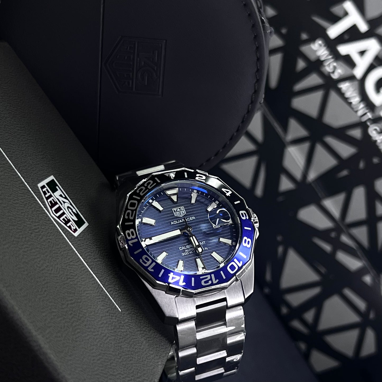 TAG HEUER AQUARACER GMT 1.1 PARA HOMBRE REF- BATMAN