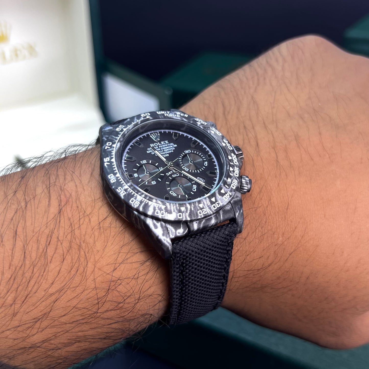 RLX DAYTONA CARBÓN DE LONA PARA HOMBRE REF-NN