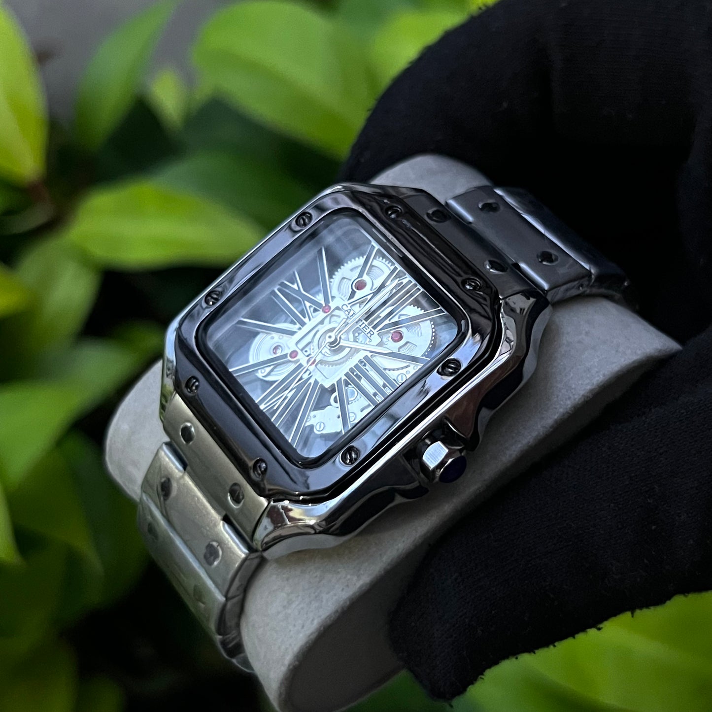 CARTIER SANTOS SKELETON PARA HOMBRE REF-PBP