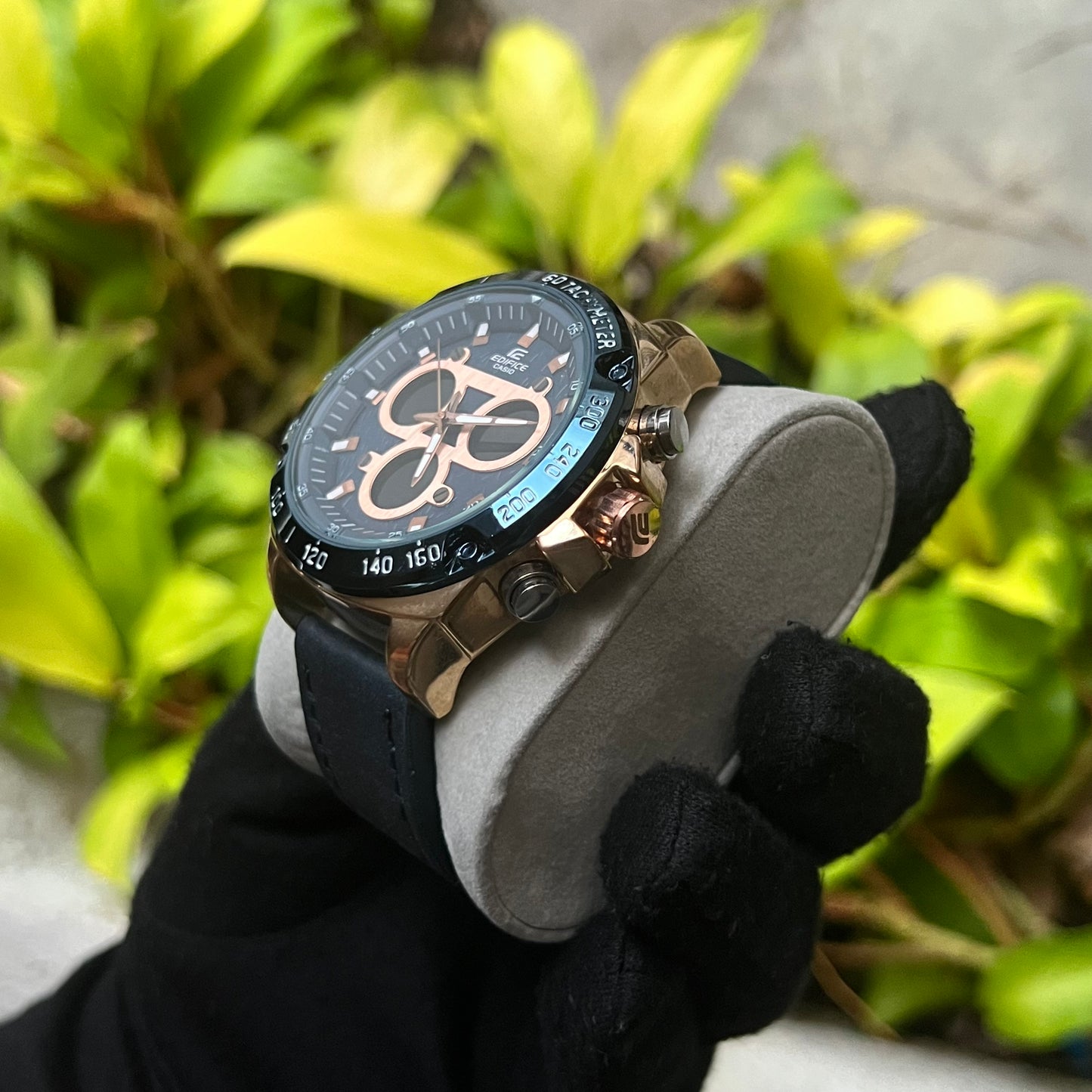 CASIO EDIFICE DOBLRE HORA PARA HOMBRE REF ACA