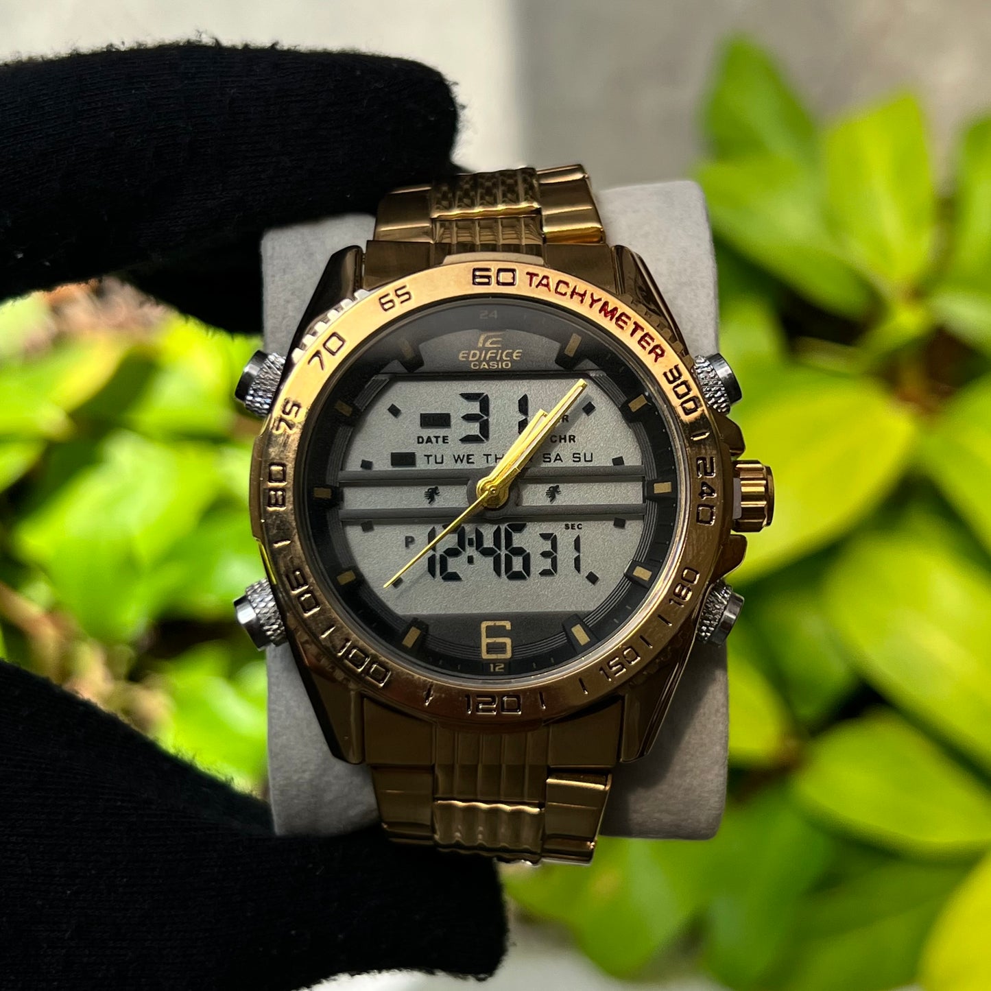 CASIO EDIFICE DOBLE HORA PARA HOMBRE REF D2N