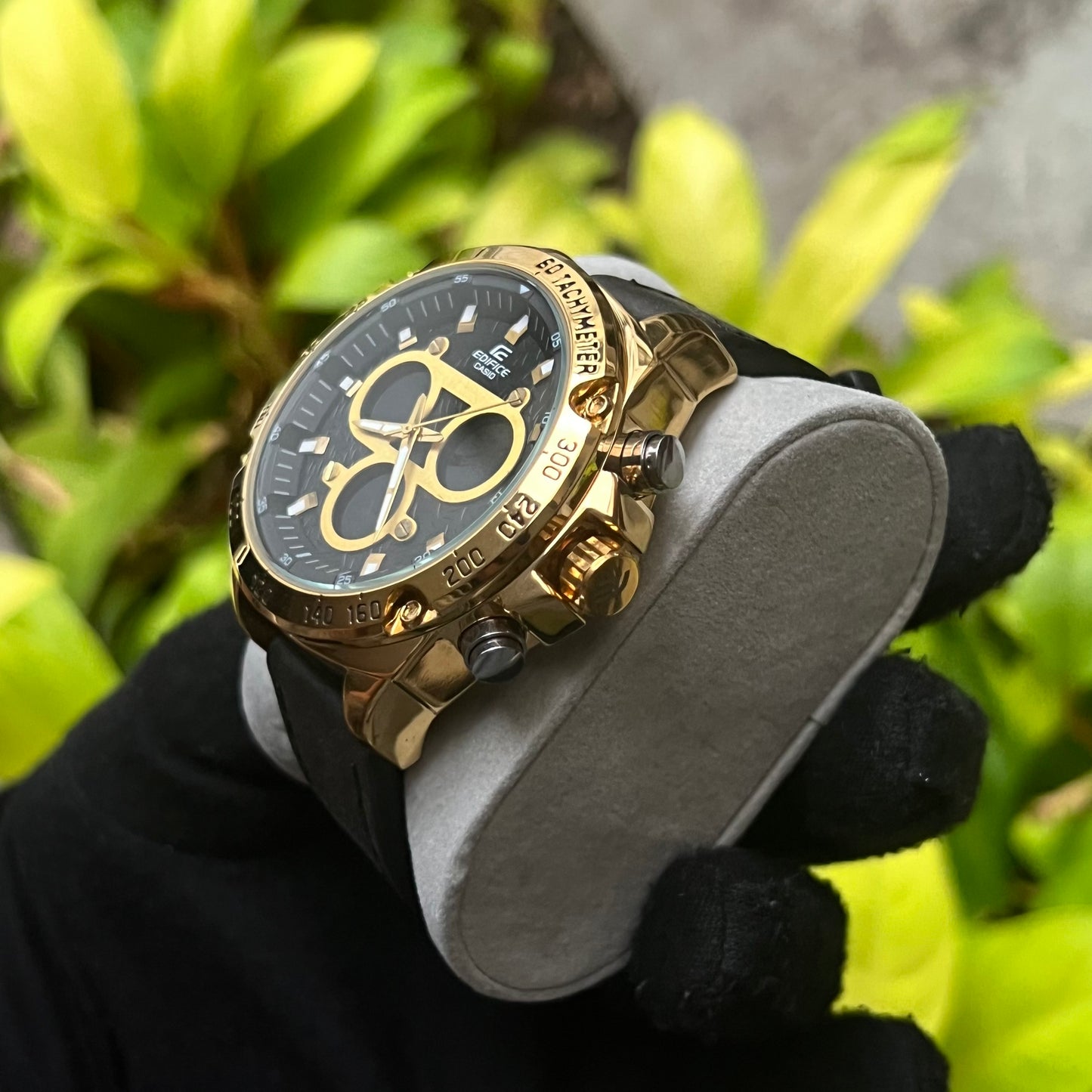 CASIO EDIFICE DOBLRE HORA PARA HOMBRE REF NDN