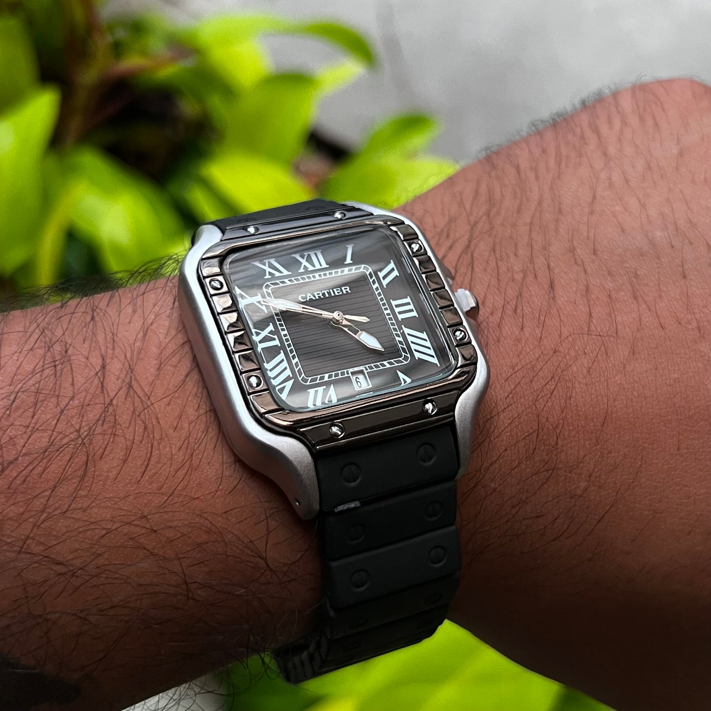 CARTIER SANTOS EN SILICONA PARA HOMBRE REF-NBN