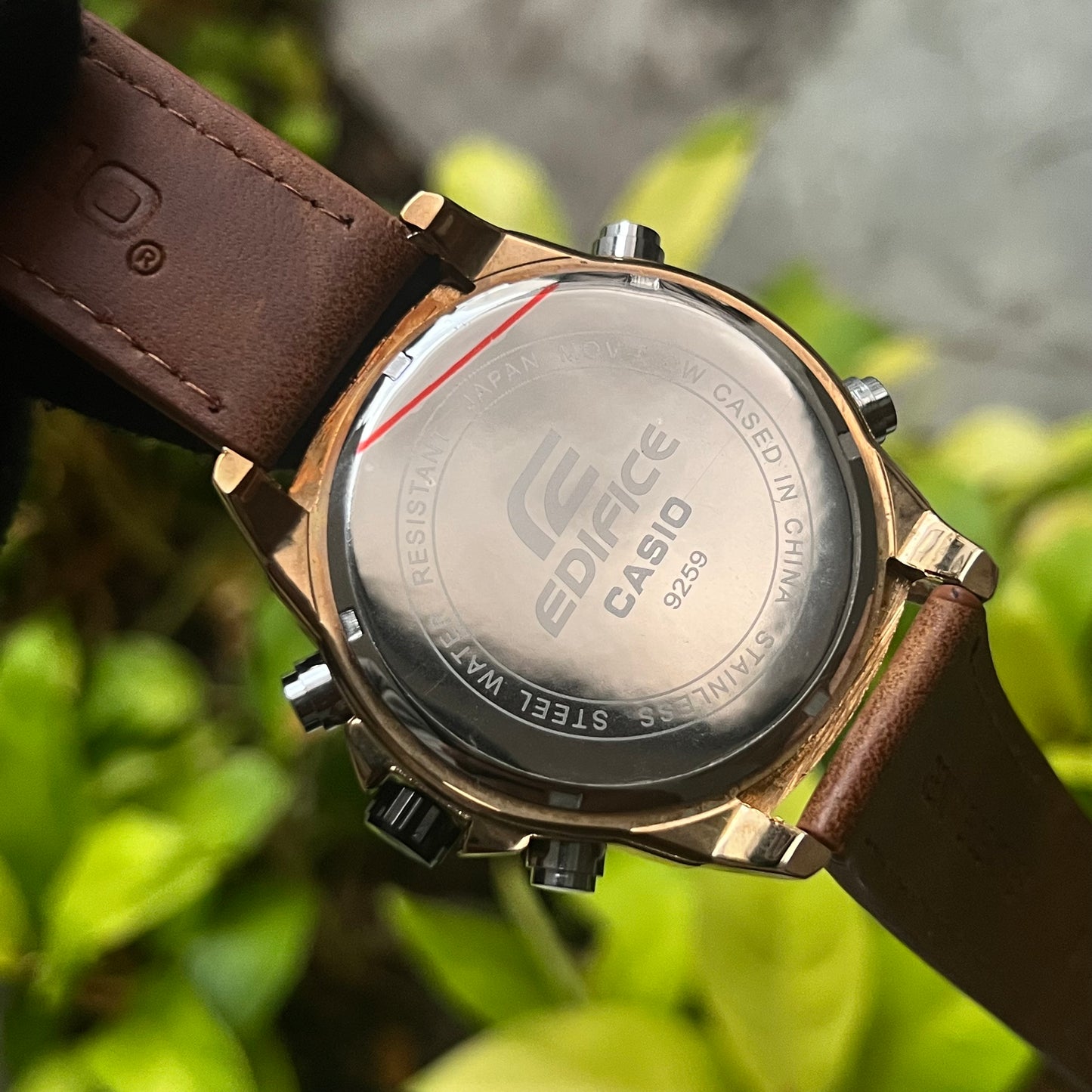 CASIO EDIFICE DOBLRE HORA PARA HOMBRE REF CN2