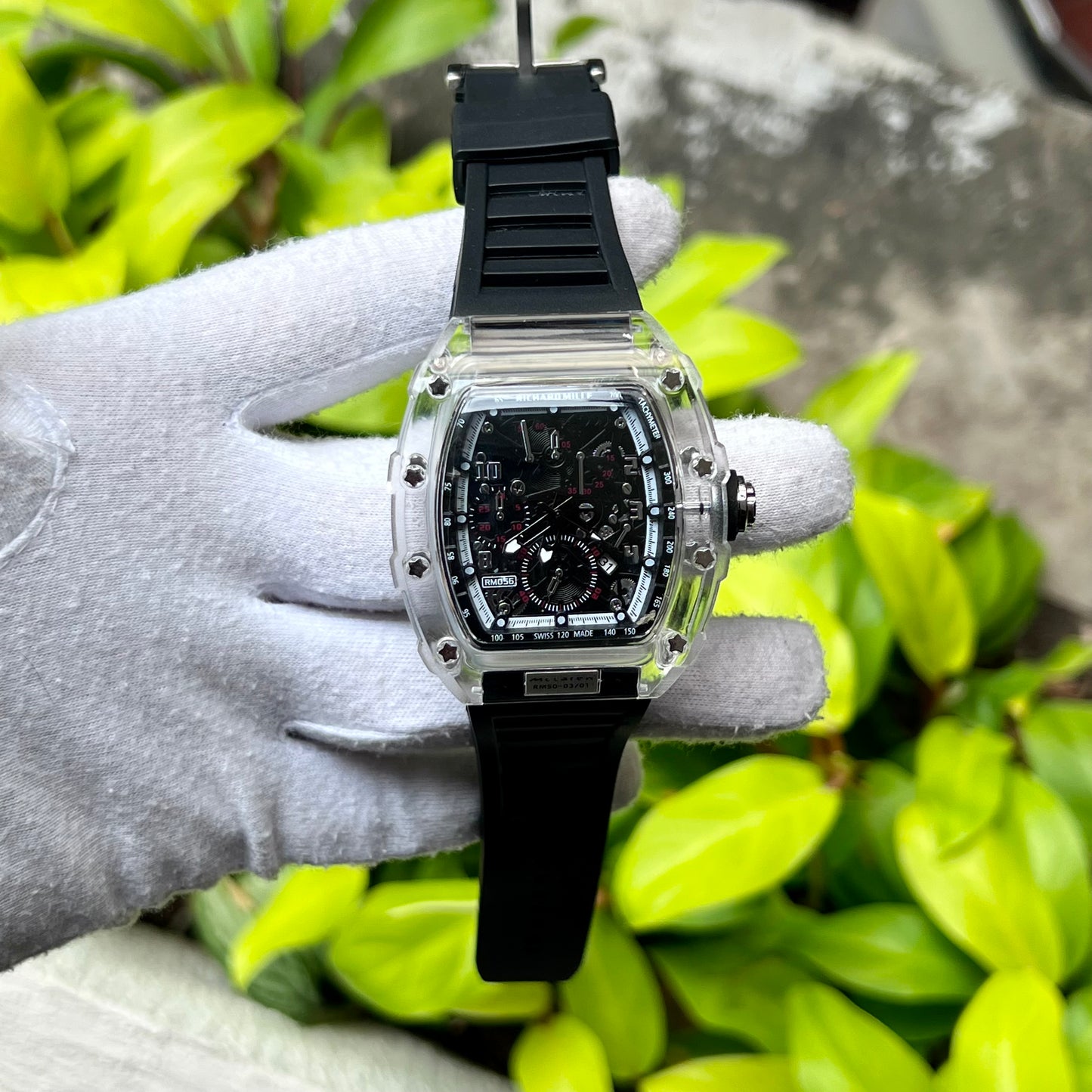 RICHARD MILLE MC CLAREN TRANSPARENTE PARA HOMBRE REF-N