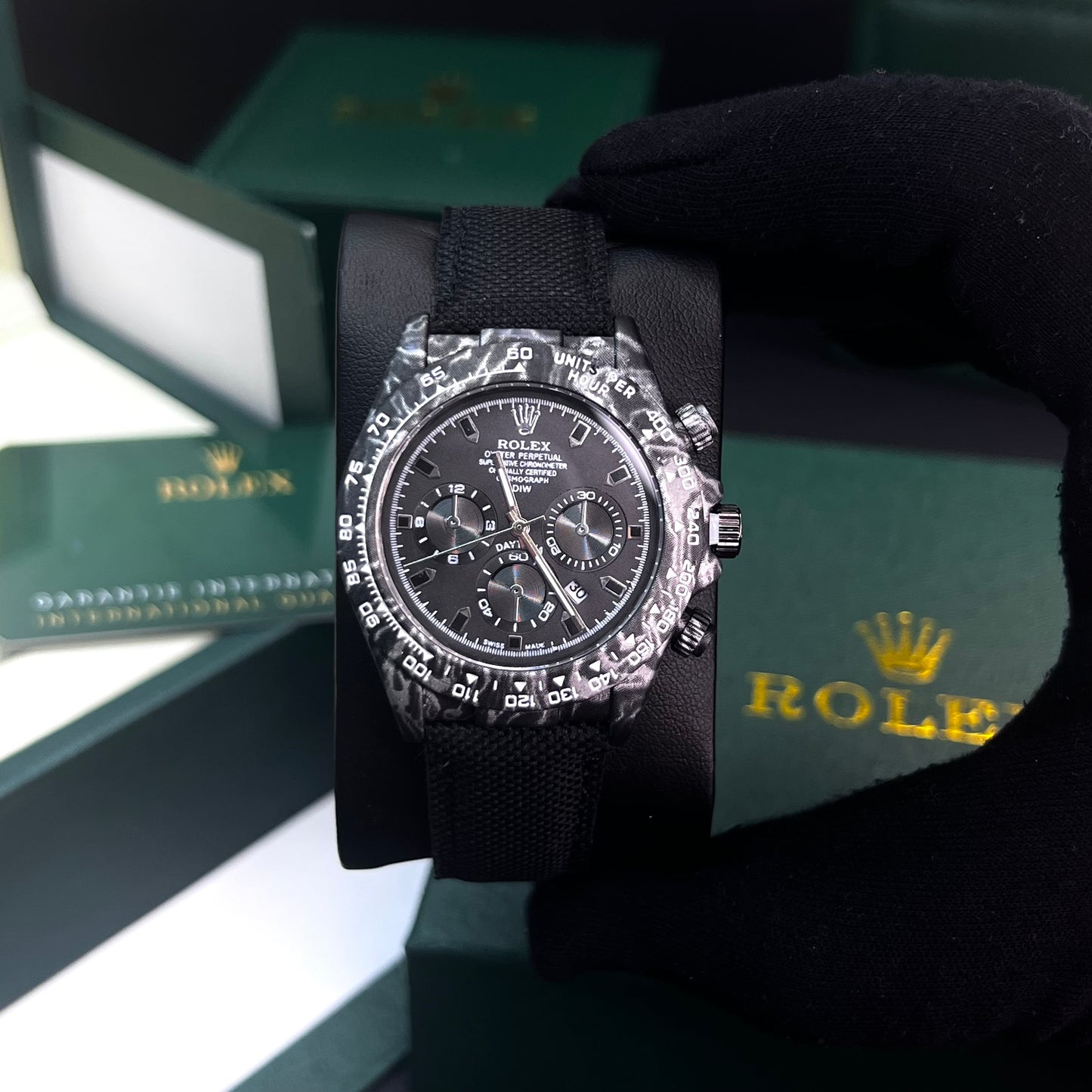 RLX DAYTONA CARBÓN DE LONA PARA HOMBRE REF-NN