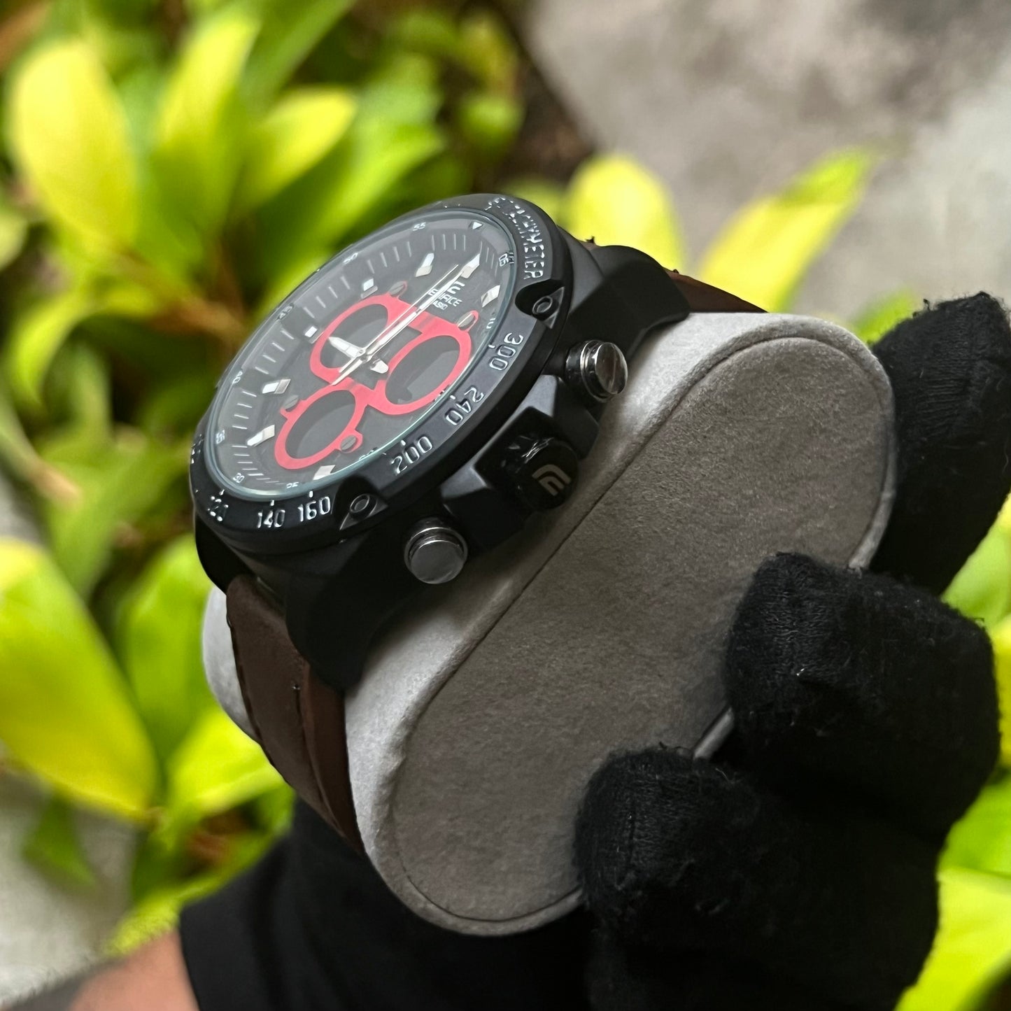 CASIO EDIFICE DOBLRE HORA PARA HOMBRE REF MNR