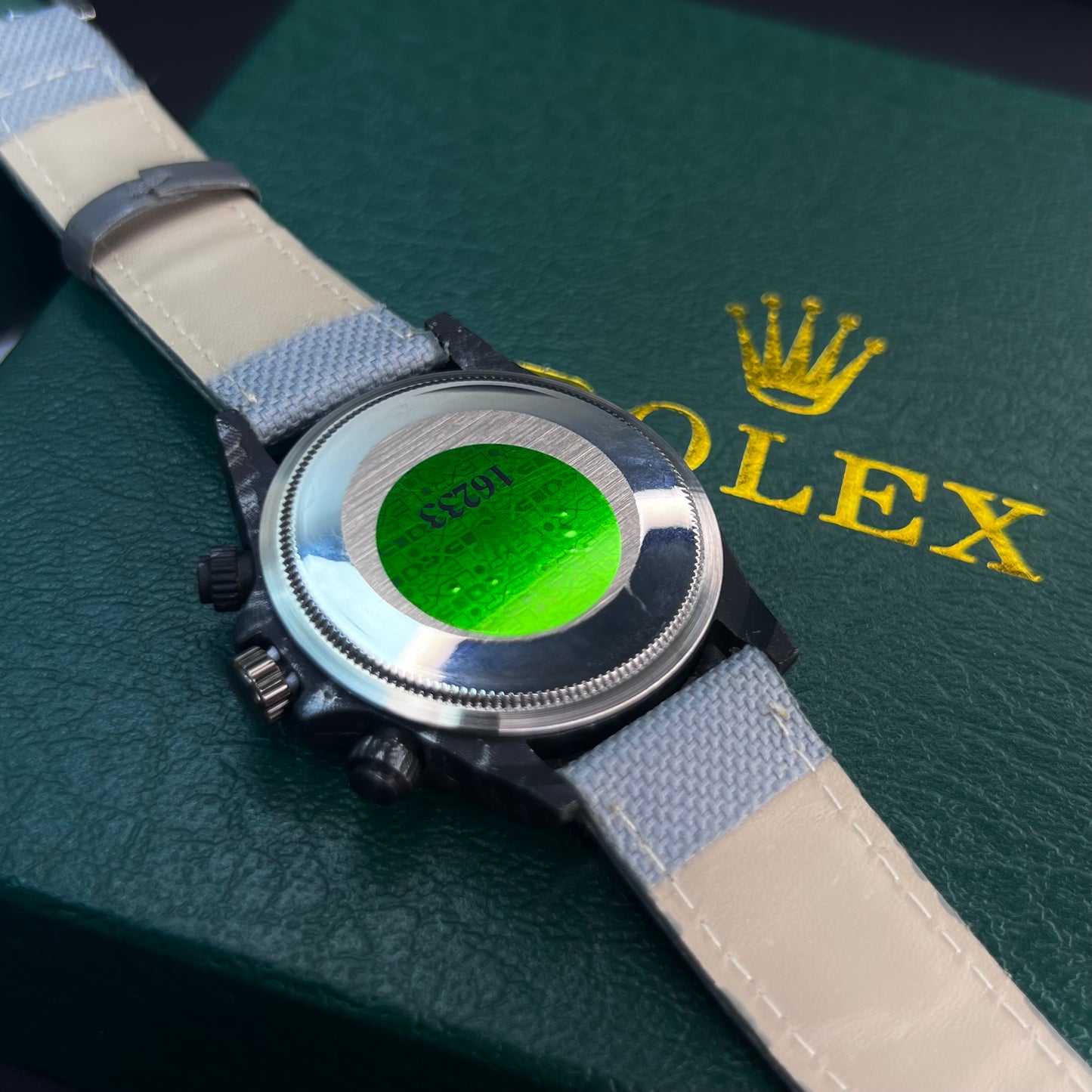RLX DAYTONA CARBÓN DE LONA PARA HOMBRE REF-GN