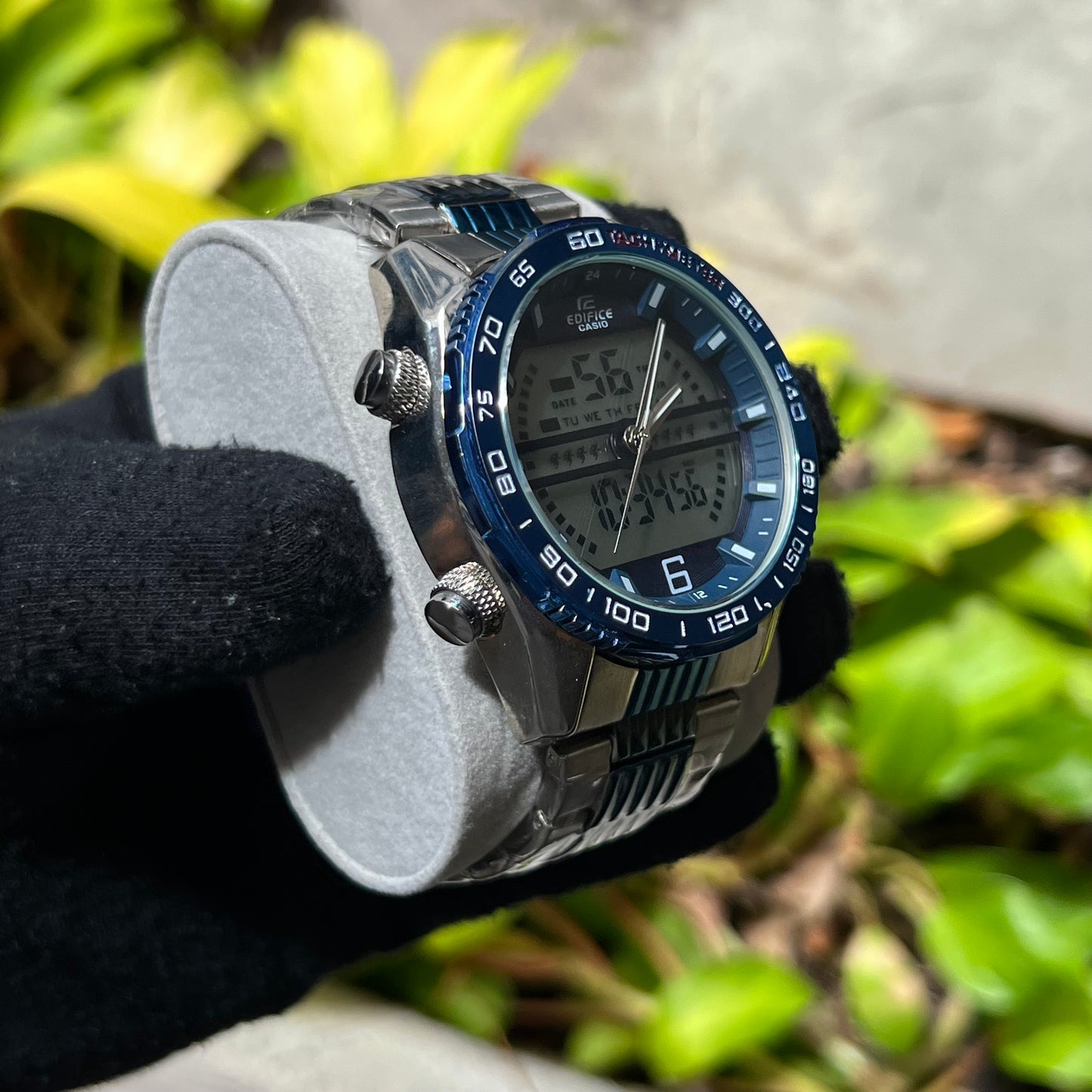 CASIO EDIFICE DOBLE HORA PARA HOMBRE REF BA2