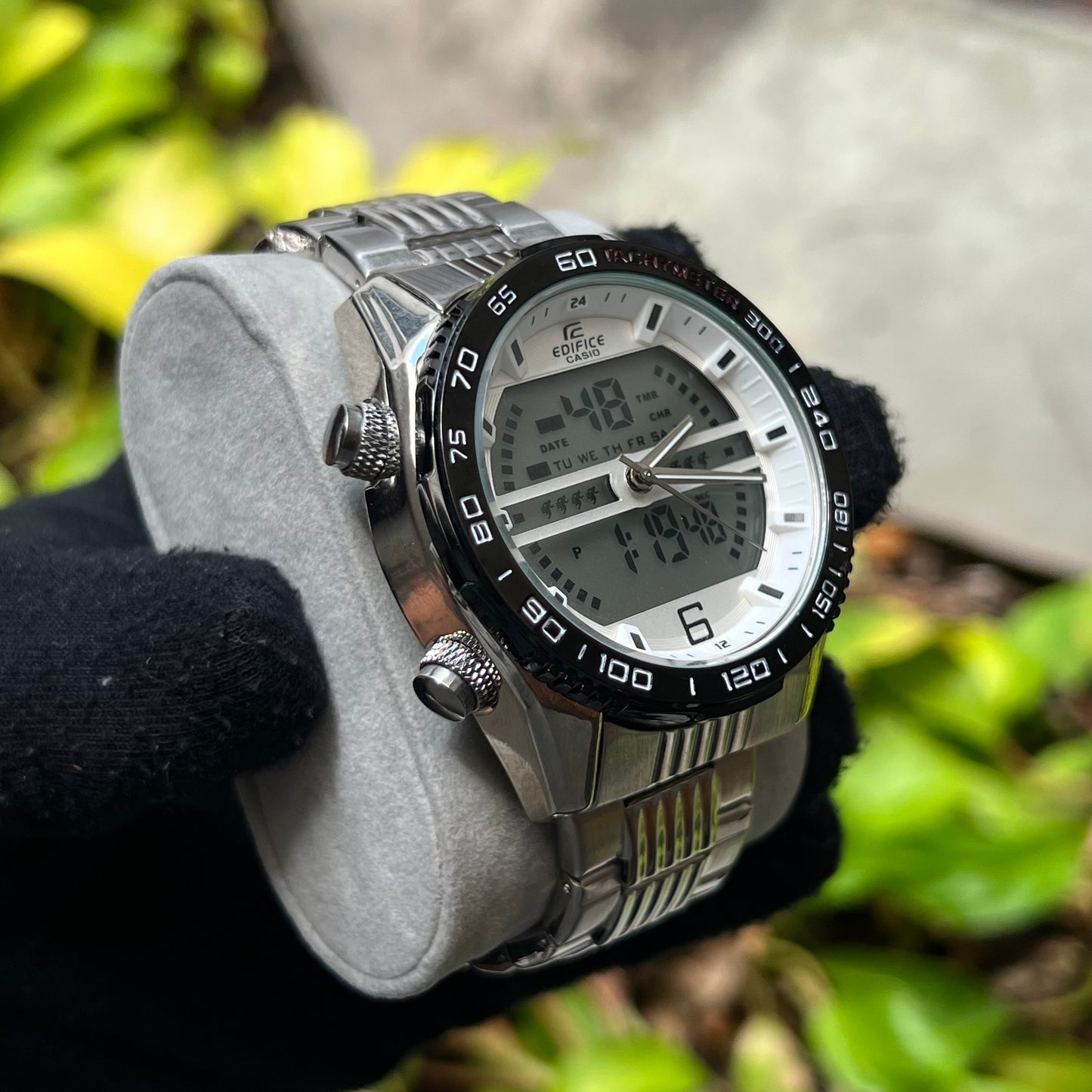 CASIO EDIFICE DOBLE HORA PARA HOMBRE REF PNB