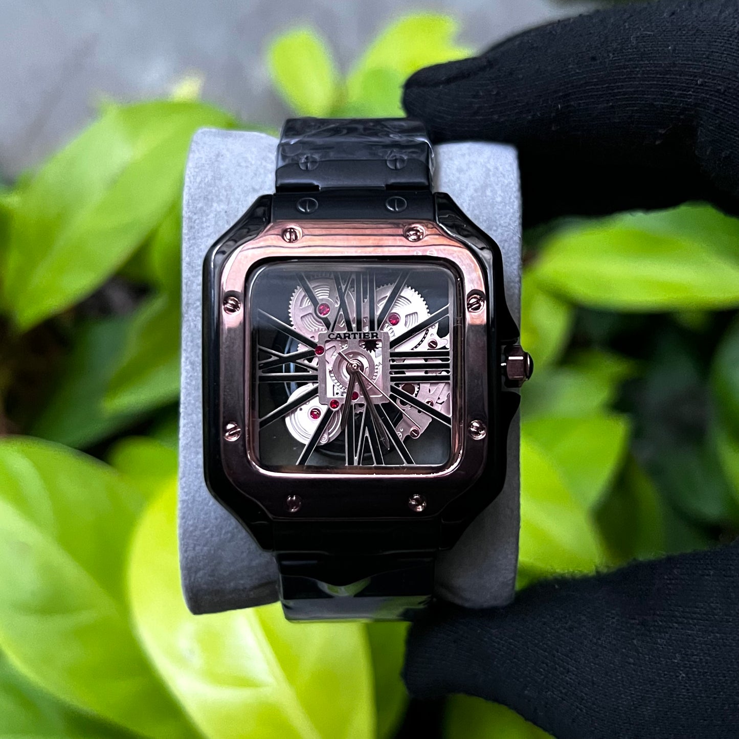 CARTIER SANTOS SKELETON PARA HOMBRE REF-NRN