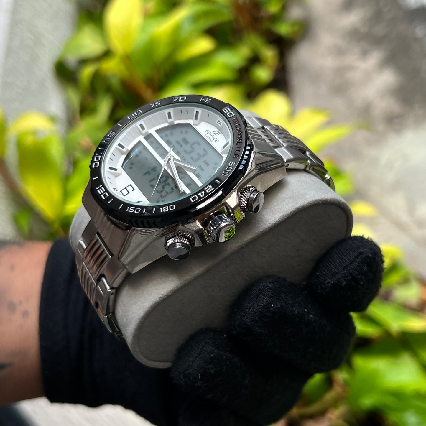 CASIO EDIFICE DOBLE HORA PARA HOMBRE REF PNB
