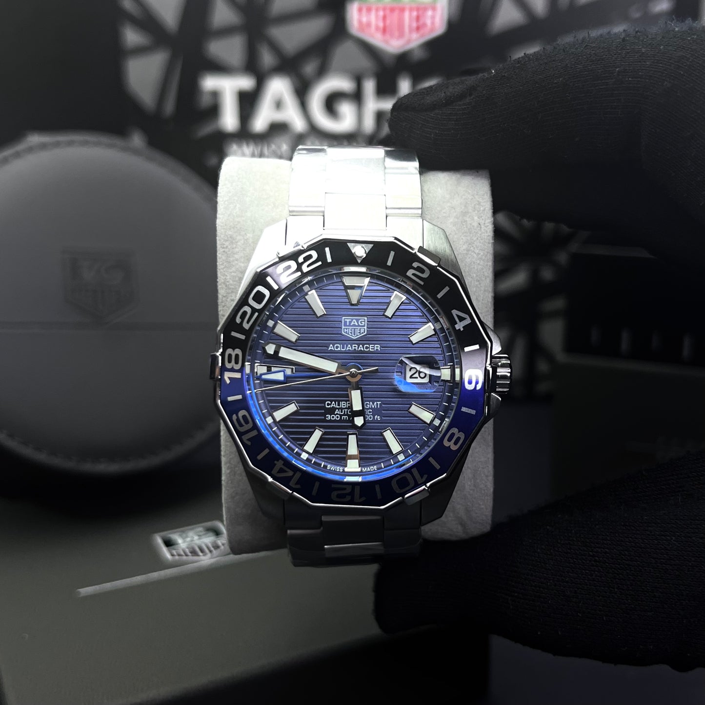 TAG HEUER AQUARACER GMT 1.1 PARA HOMBRE REF- BATMAN