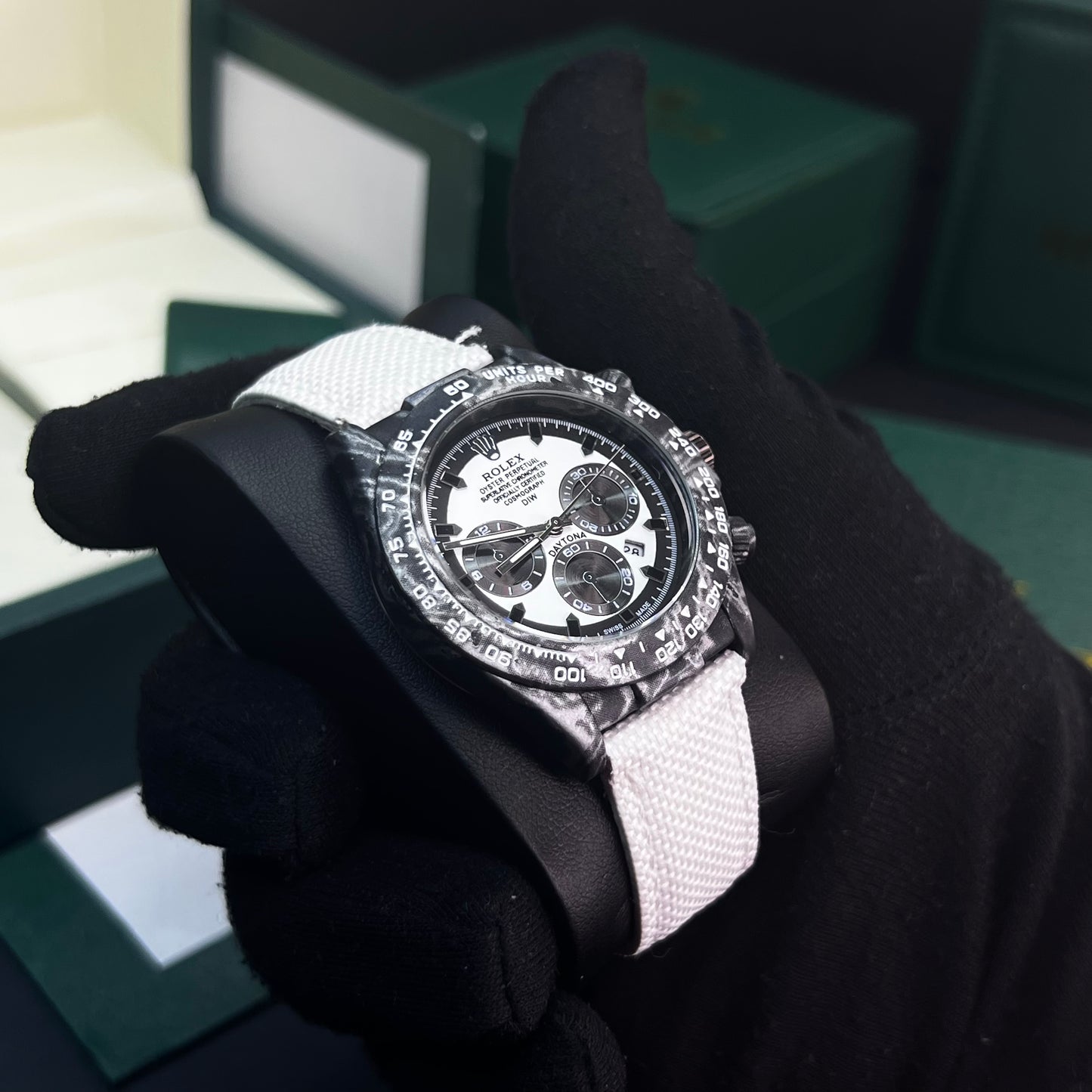 RLX DAYTONA CARBÓN DE LONA PARA HOMBRE REF-BN