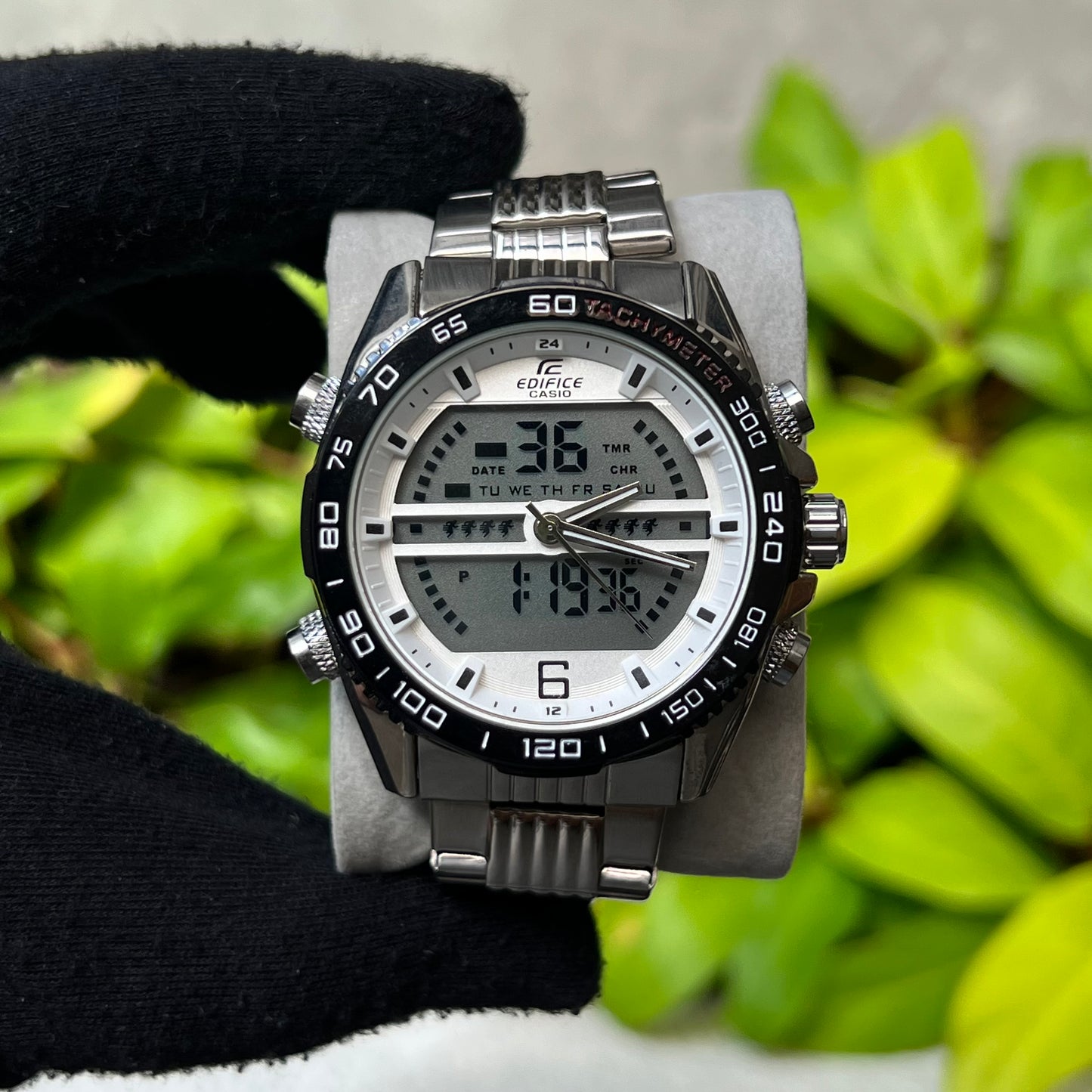 CASIO EDIFICE DOBLE HORA PARA HOMBRE REF PNB