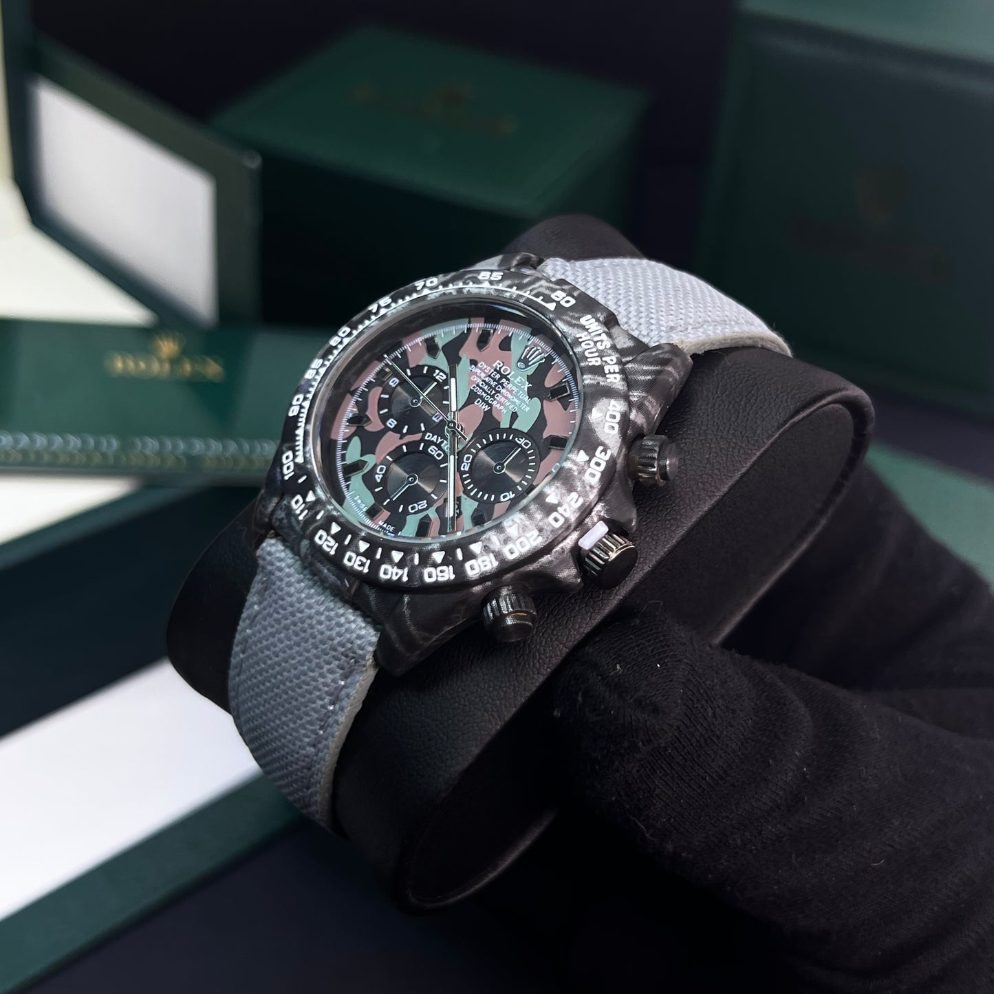 RLX DAYTONA CARBÓN DE LONA PARA HOMBRE REF-GN