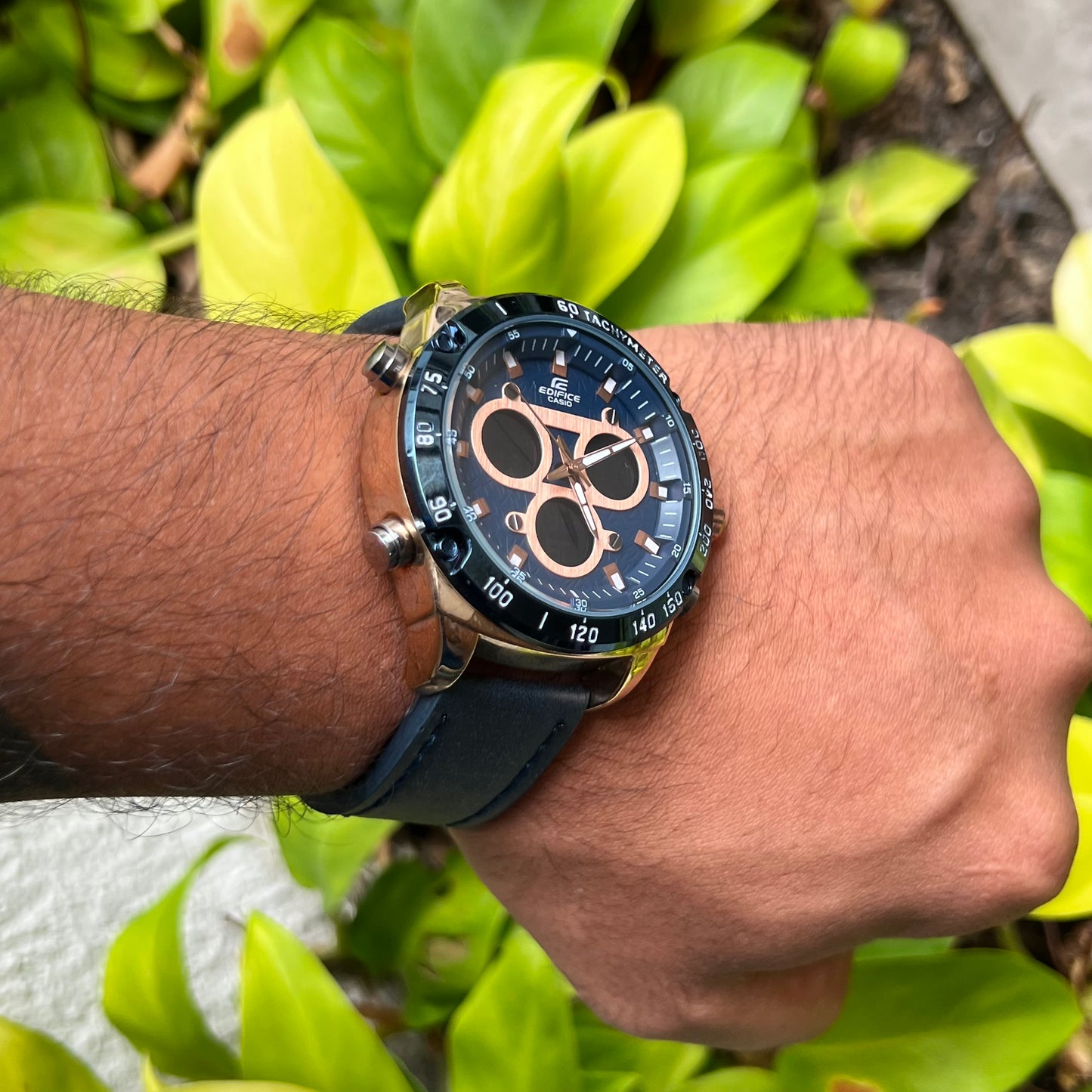 CASIO EDIFICE DOBLRE HORA PARA HOMBRE REF ACA