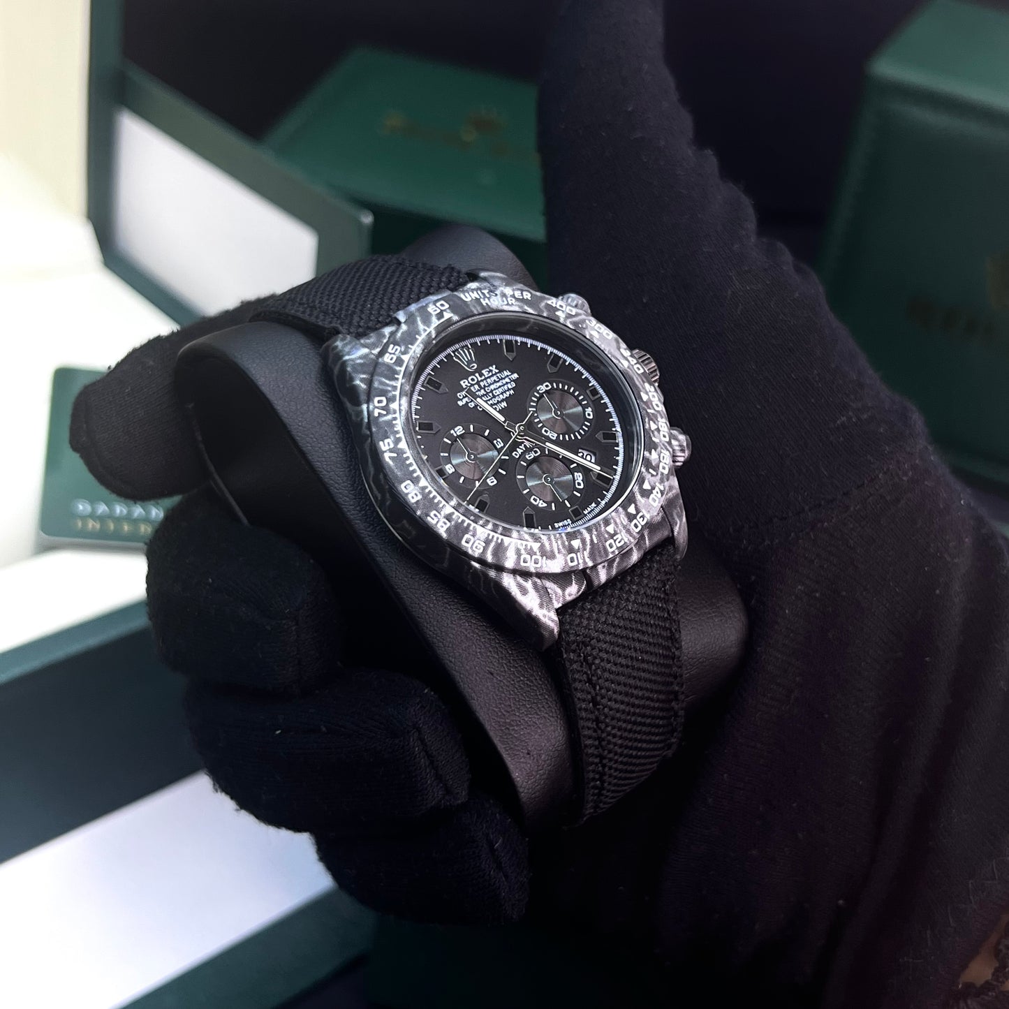 RLX DAYTONA CARBÓN DE LONA PARA HOMBRE REF-NN
