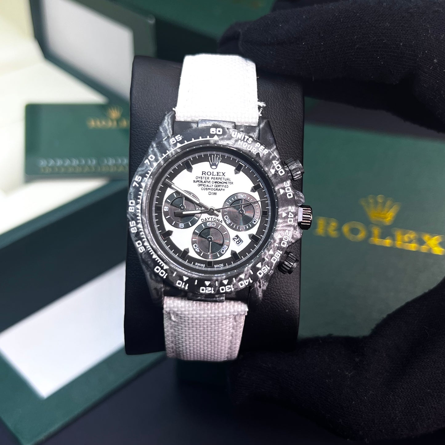 RLX DAYTONA CARBÓN DE LONA PARA HOMBRE REF-BN