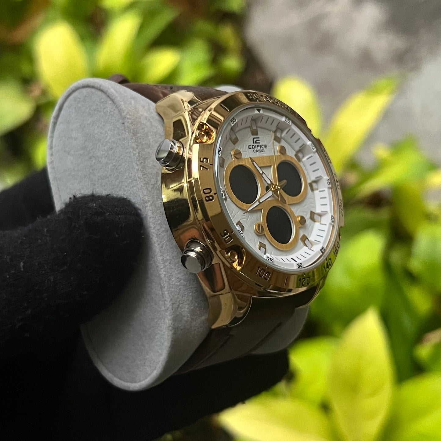 CASIO EDIFICE DOBLRE HORA PARA HOMBRE REF CDB