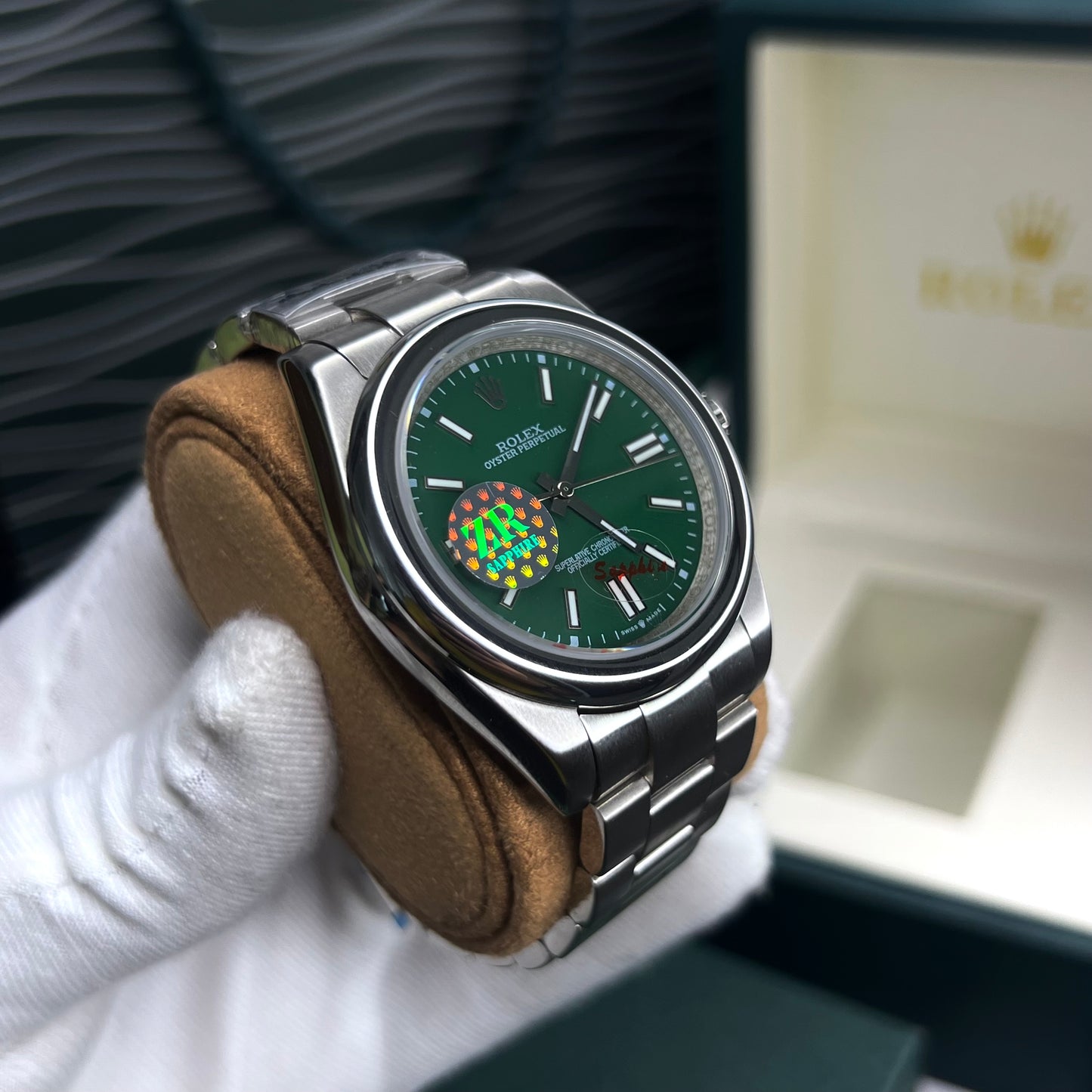 RLX OYSTER PERPETUAL 1.1 AUTOMÁTICO PARA HOMBRE REF FOREST GREEN