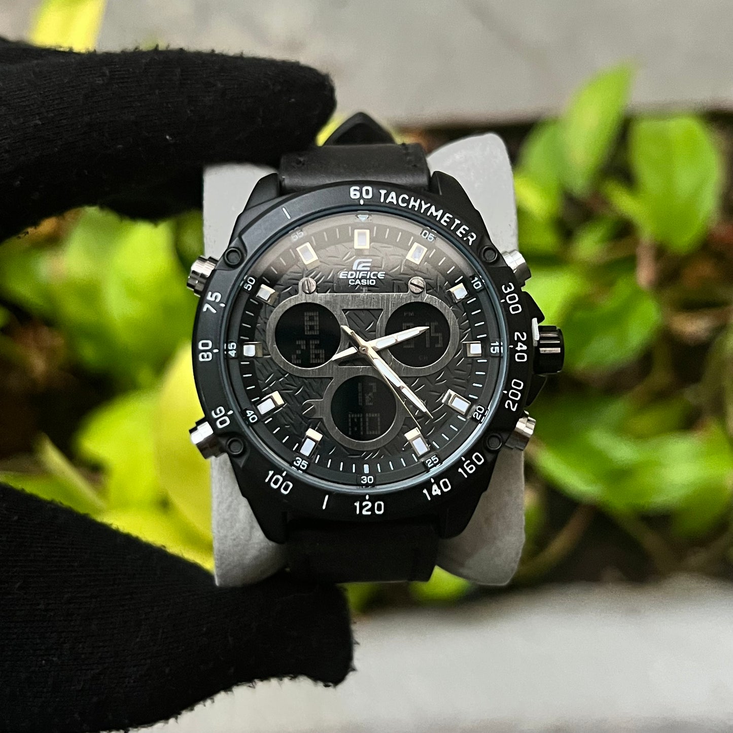 CASIO EDIFICE DOBLRE HORA PARA HOMBRE REF N3