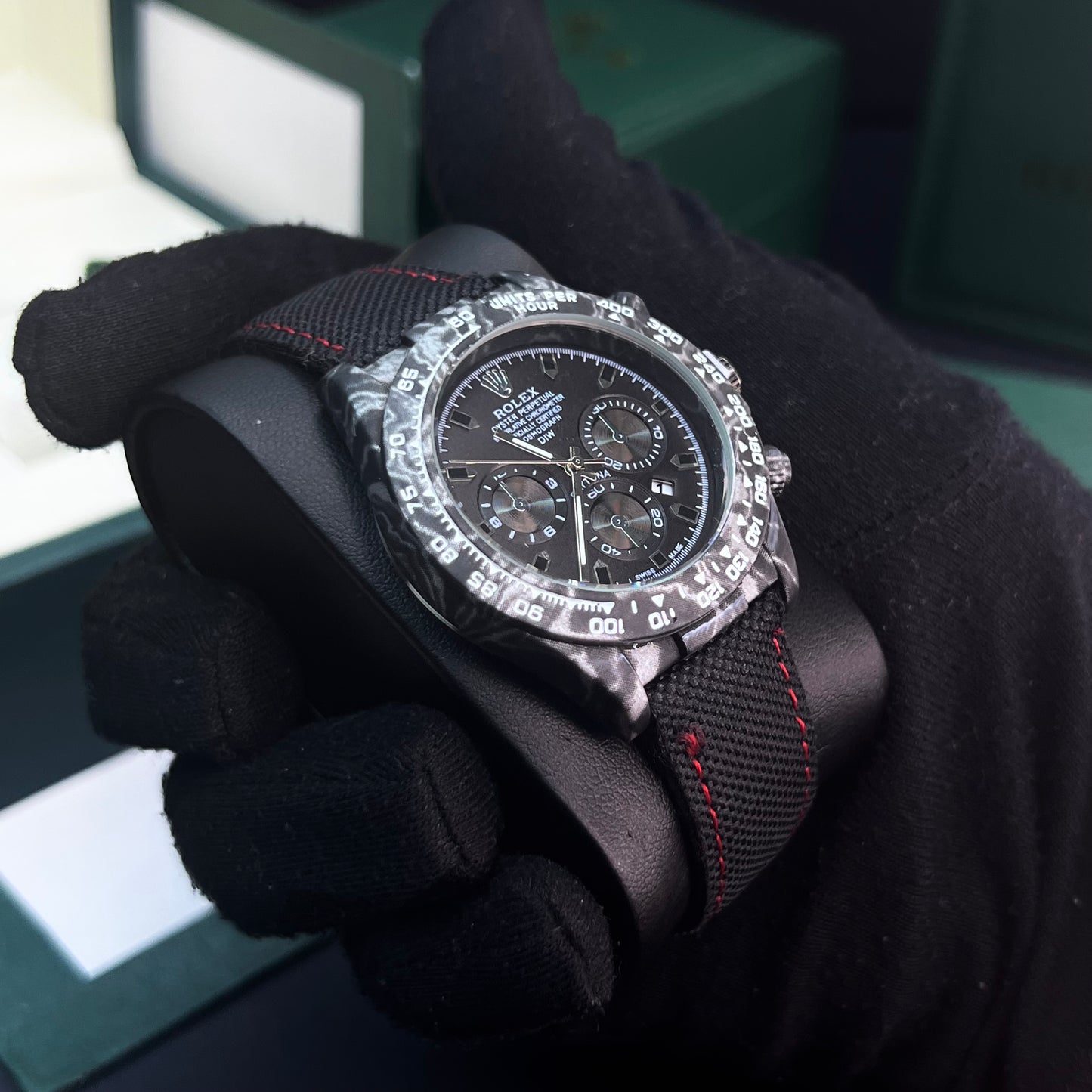 RLX DAYTONA CARBÓN DE LONA PARA HOMBRE REF-NRN