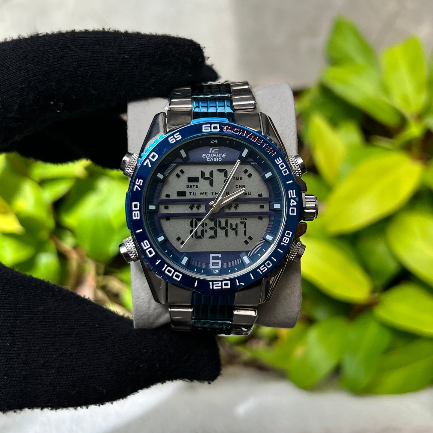 CASIO EDIFICE DOBLE HORA PARA HOMBRE REF BA2